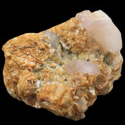 Pink Morganite crystals in Mica matrix from Afghanistan 300.5ct 60.1g in sunlight - Rocks and Things Store