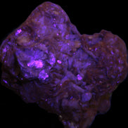 Pink Morganite crystals in Mica matrix from Afghanistan 300.5ct 60.1g in UV light - Rocks and Things Store