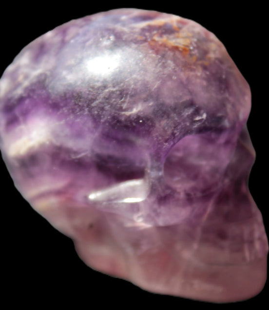 Purple Fluorite skull 50*34*49mm 108g Rocks and Things Store