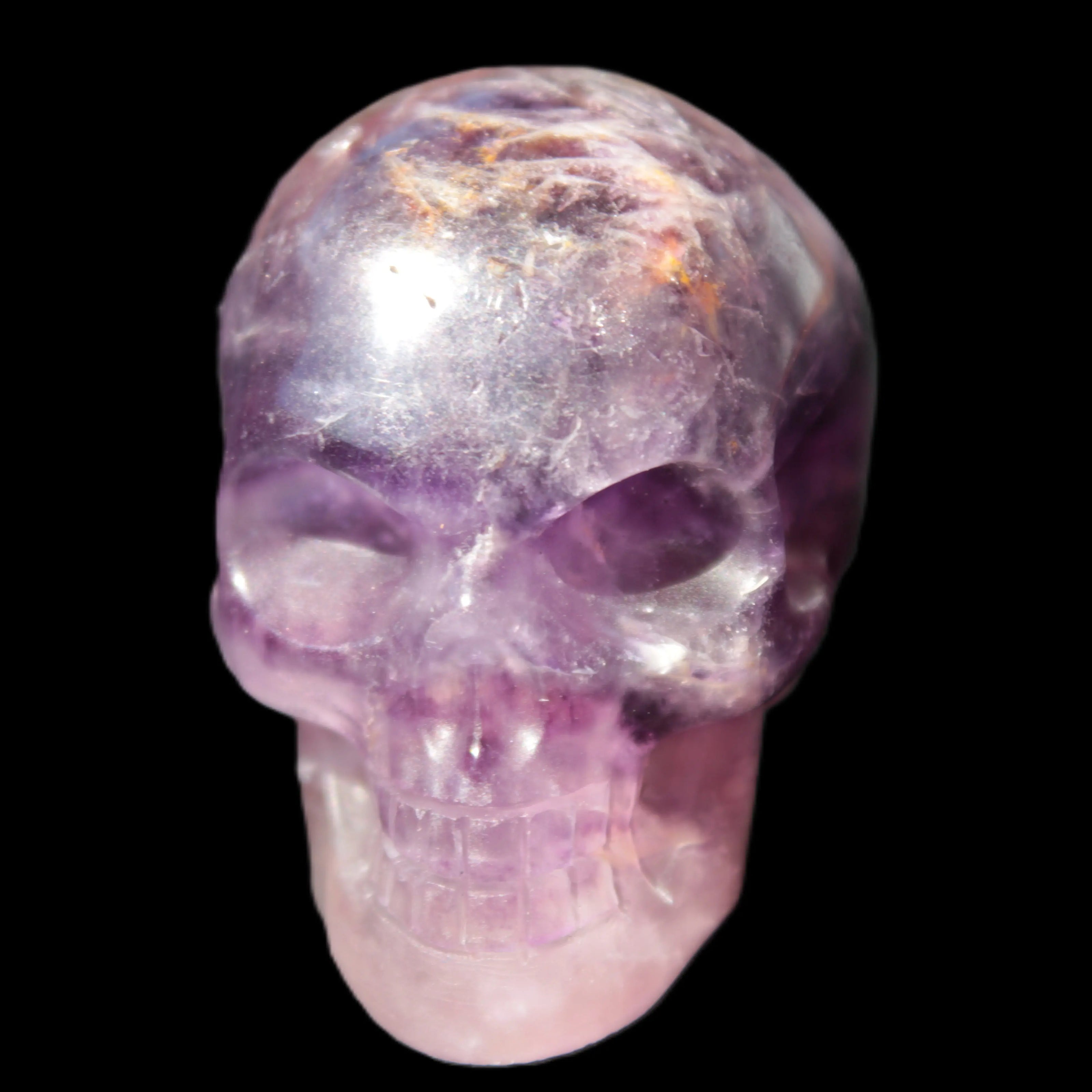 Purple Fluorite skull 50*34*49mm 108g Rocks and Things Store