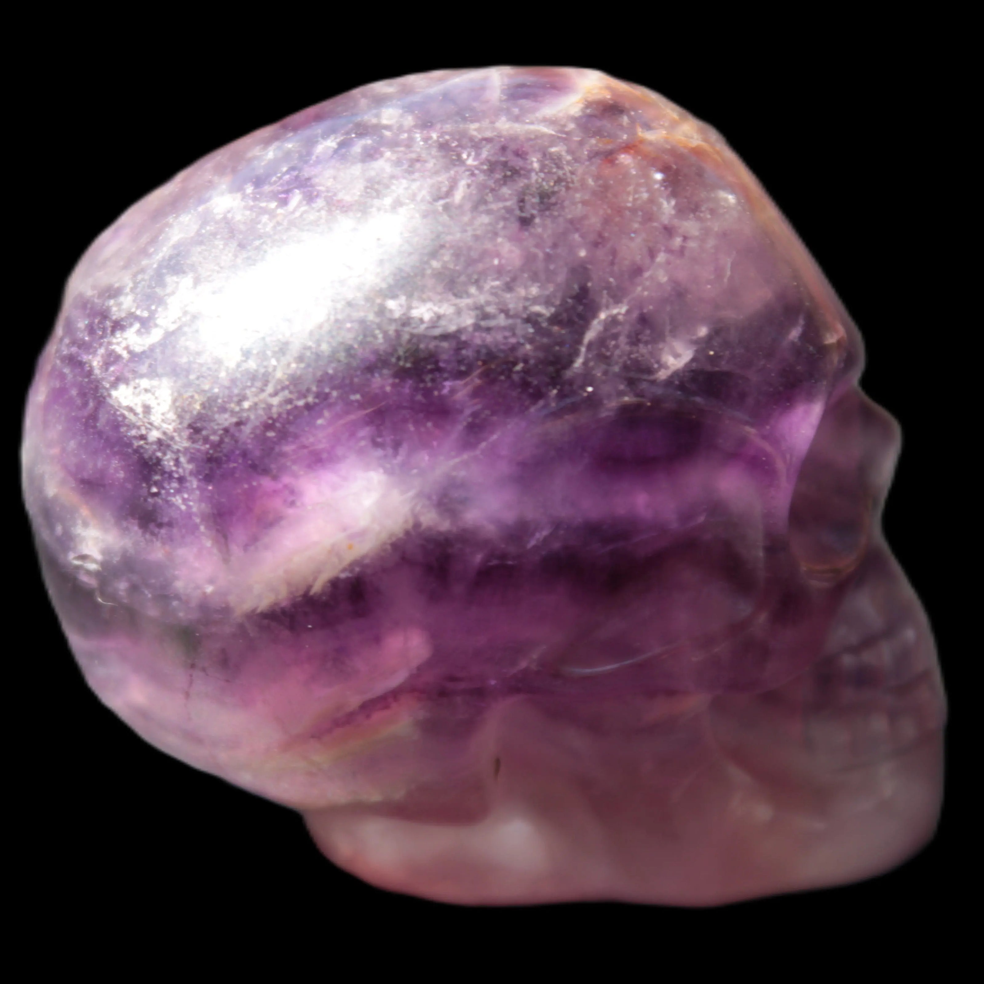 Purple Fluorite skull 50*34*49mm 108g Rocks and Things Store