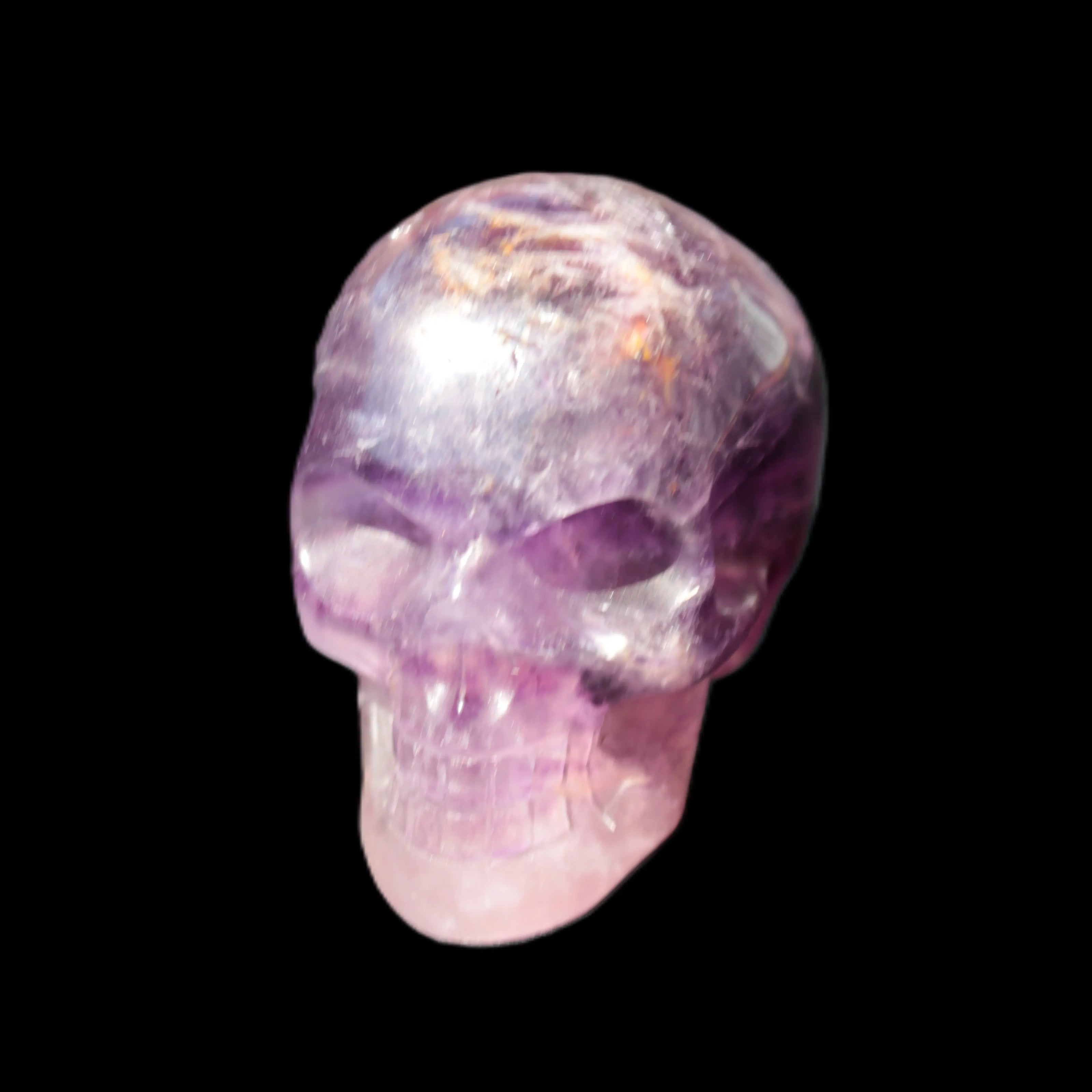 Purple Fluorite skull 50*34*49mm 108g Rocks and Things Store