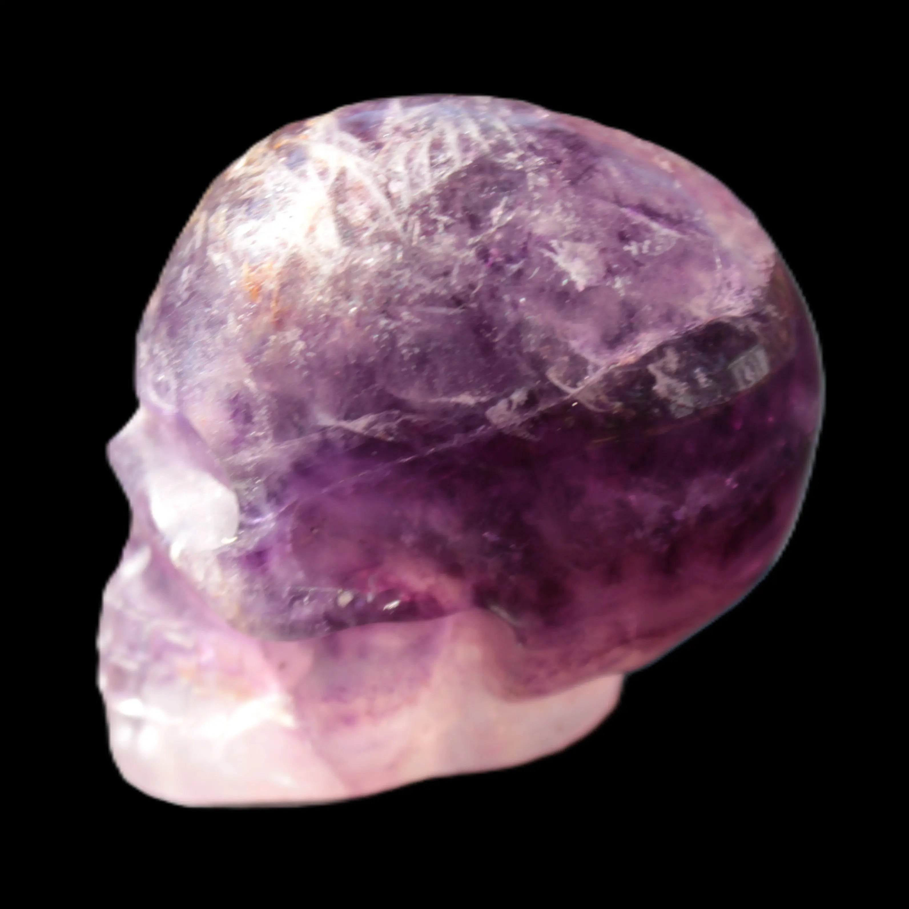 Purple Fluorite skull 50*34*49mm 108g Rocks and Things Store