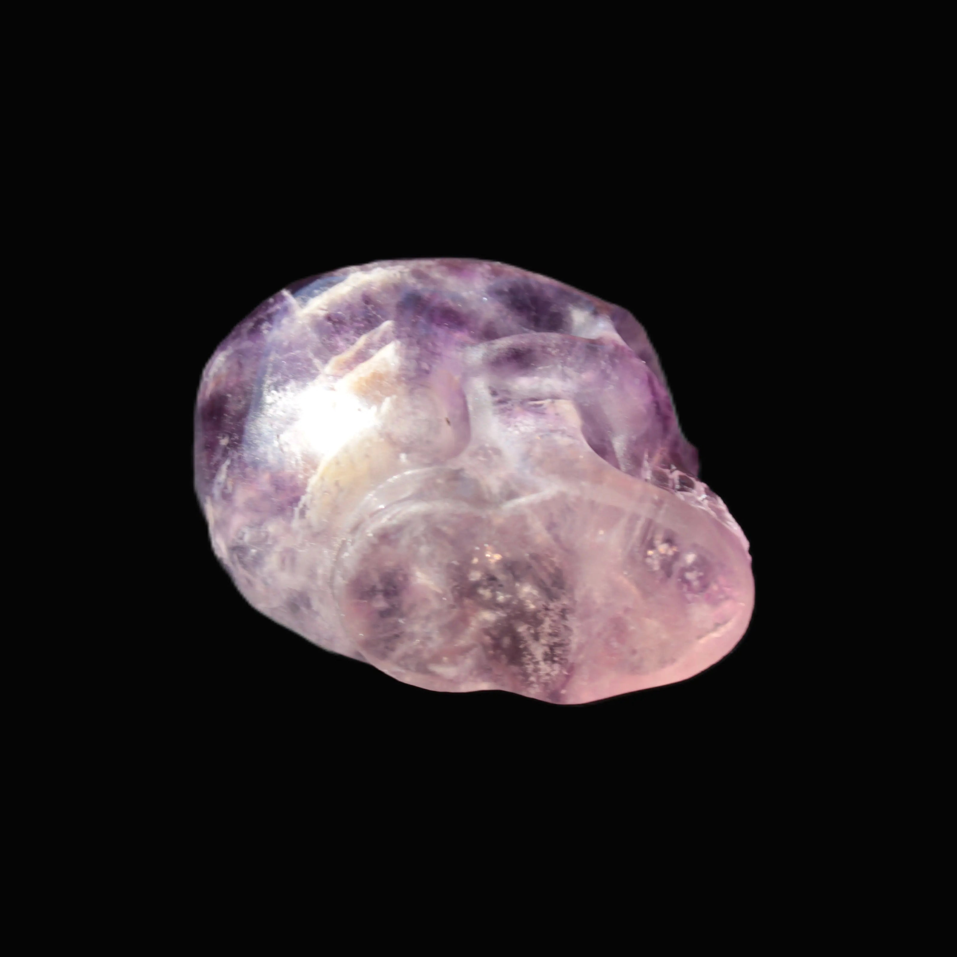 Purple Fluorite skull 50*34*49mm 108g Rocks and Things Store