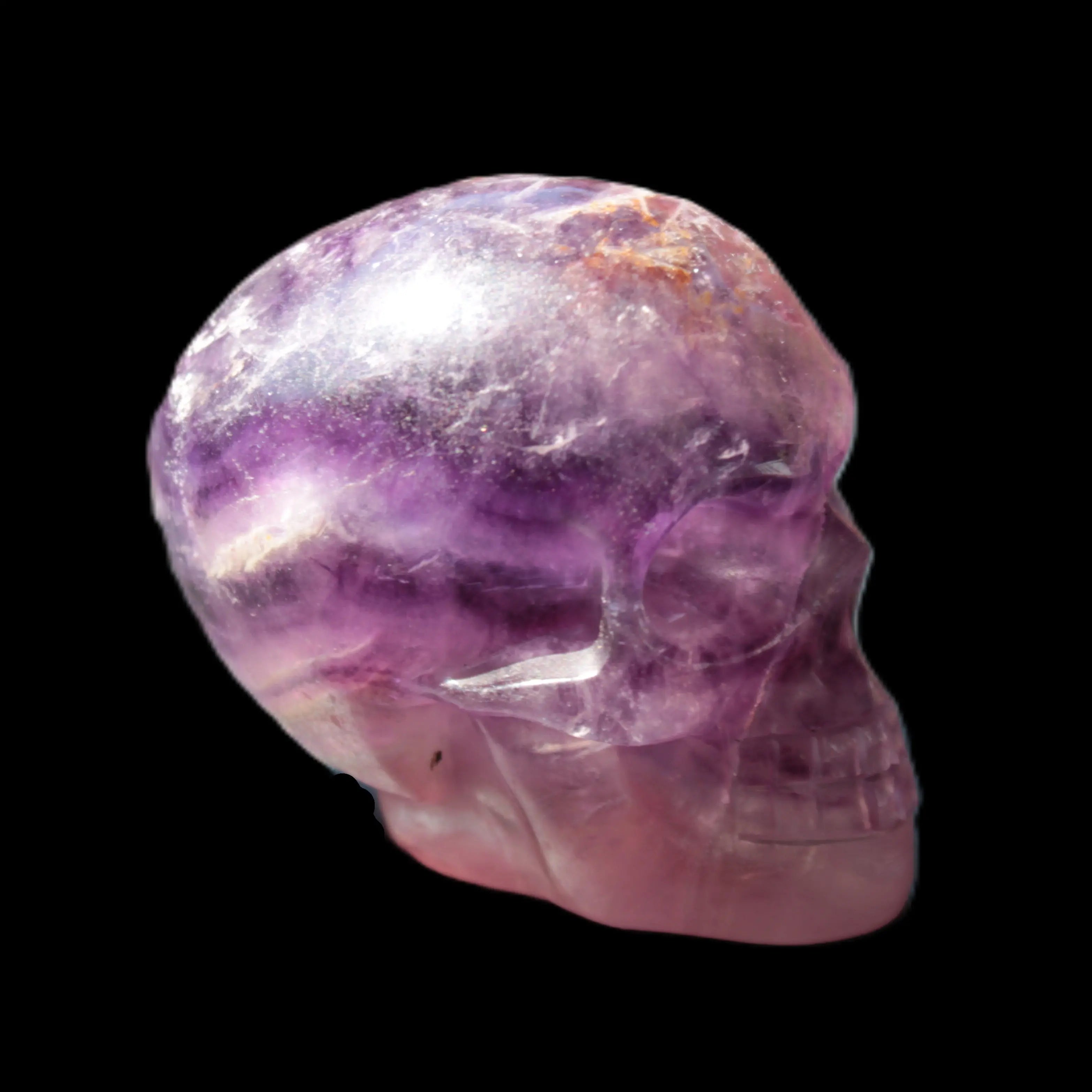Purple Fluorite skull 50*34*49mm 108g Rocks and Things Store