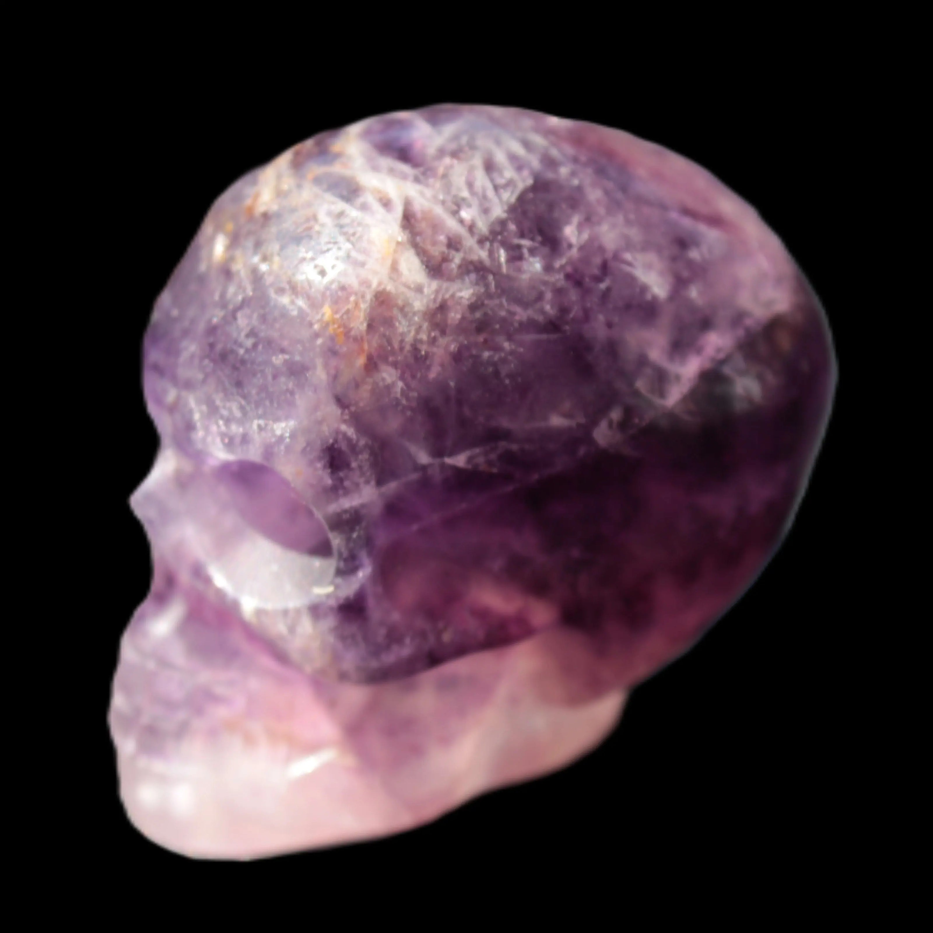 Purple Fluorite skull 50*34*49mm 108g Rocks and Things Store