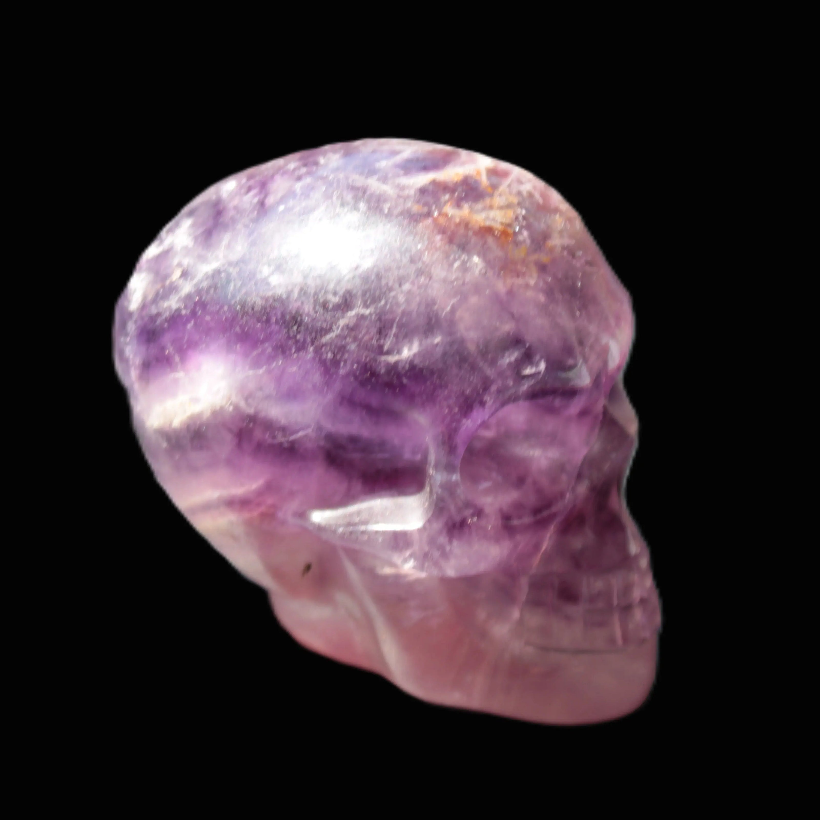 Purple Fluorite skull 50*34*49mm 108g Rocks and Things Store