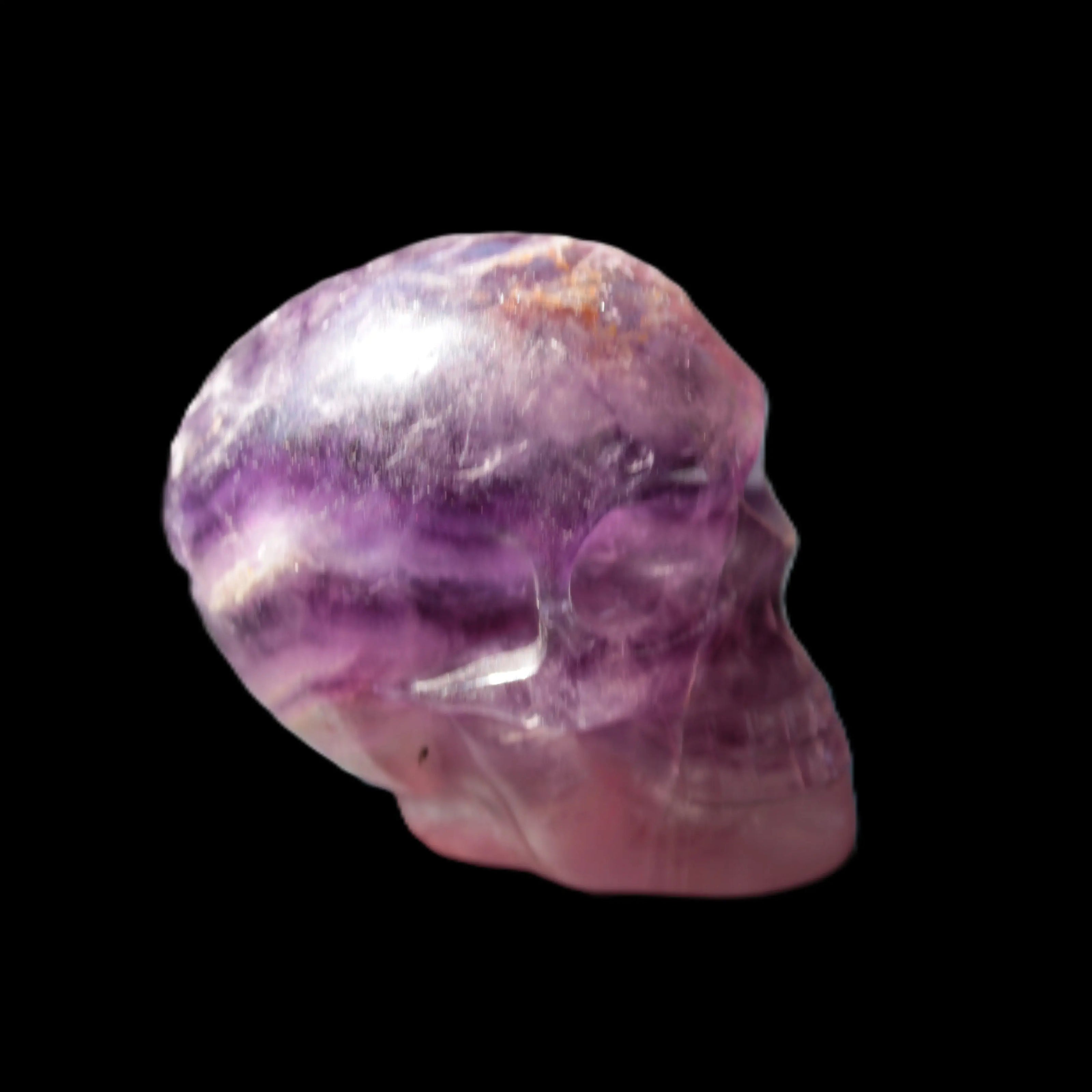 Purple Fluorite skull 50*34*49mm 108g Rocks and Things Store
