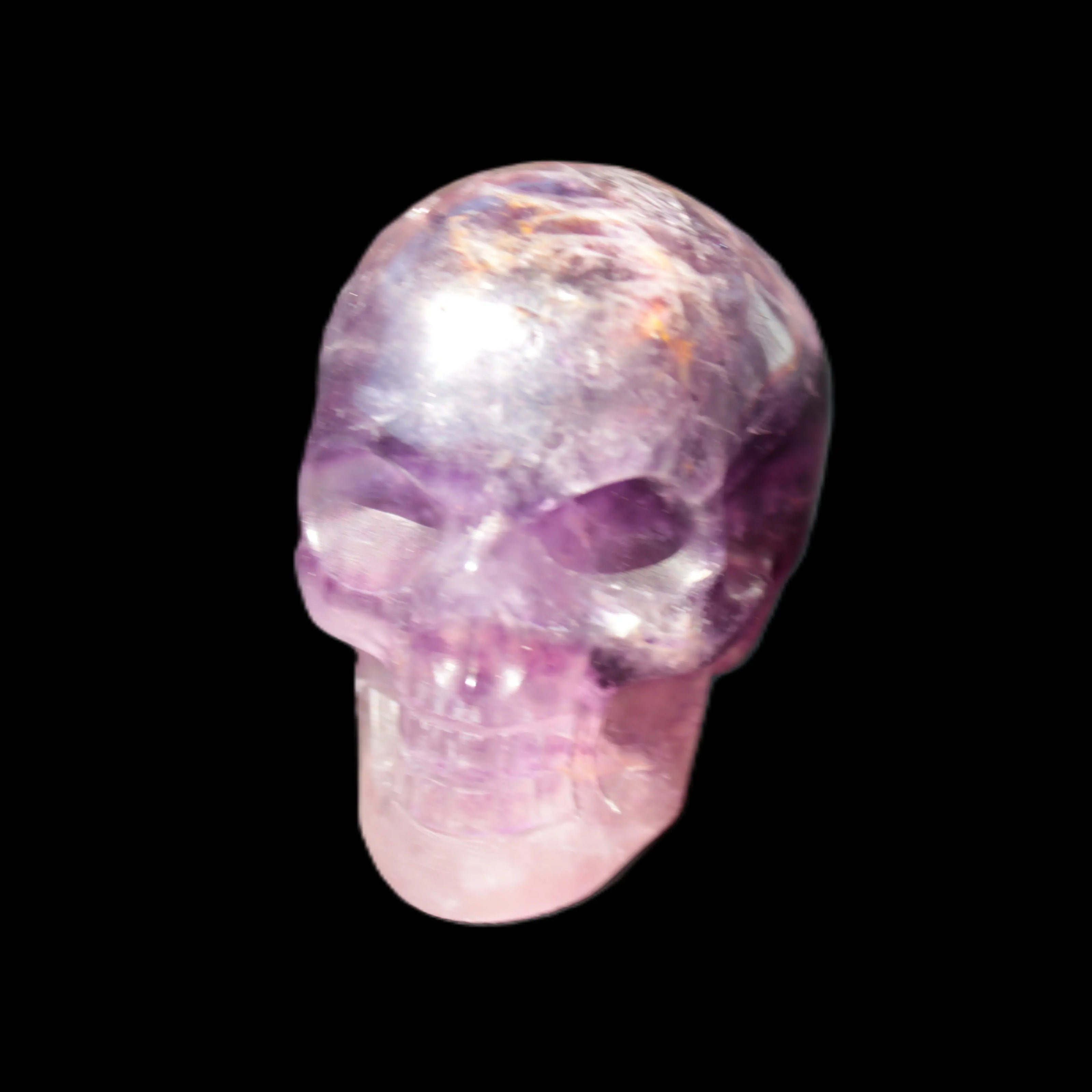 Purple Fluorite skull 50*34*49mm 108g Rocks and Things Store