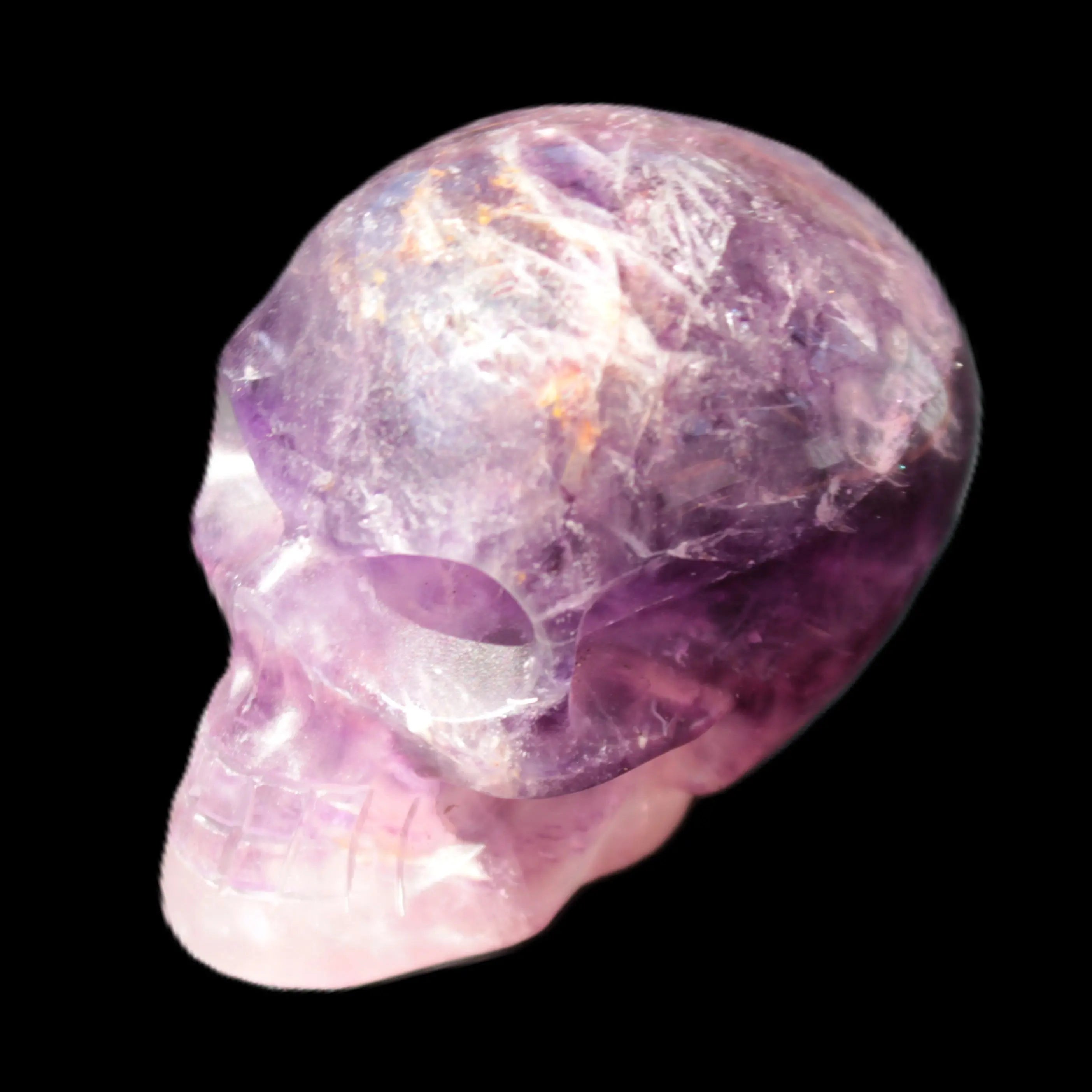 Purple Fluorite skull 50*34*49mm 108g Rocks and Things Store