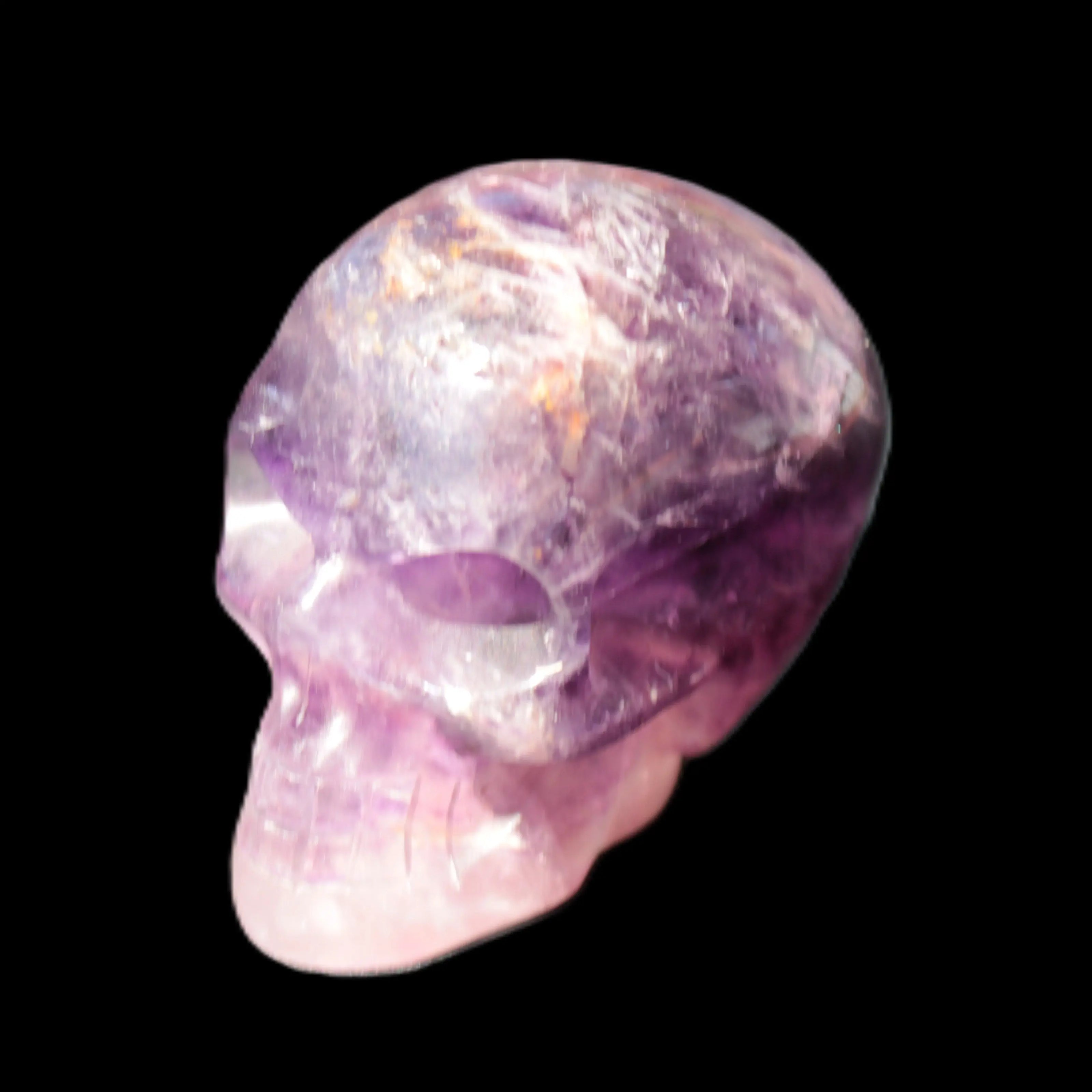 Purple Fluorite skull 50*34*49mm 108g Rocks and Things Store