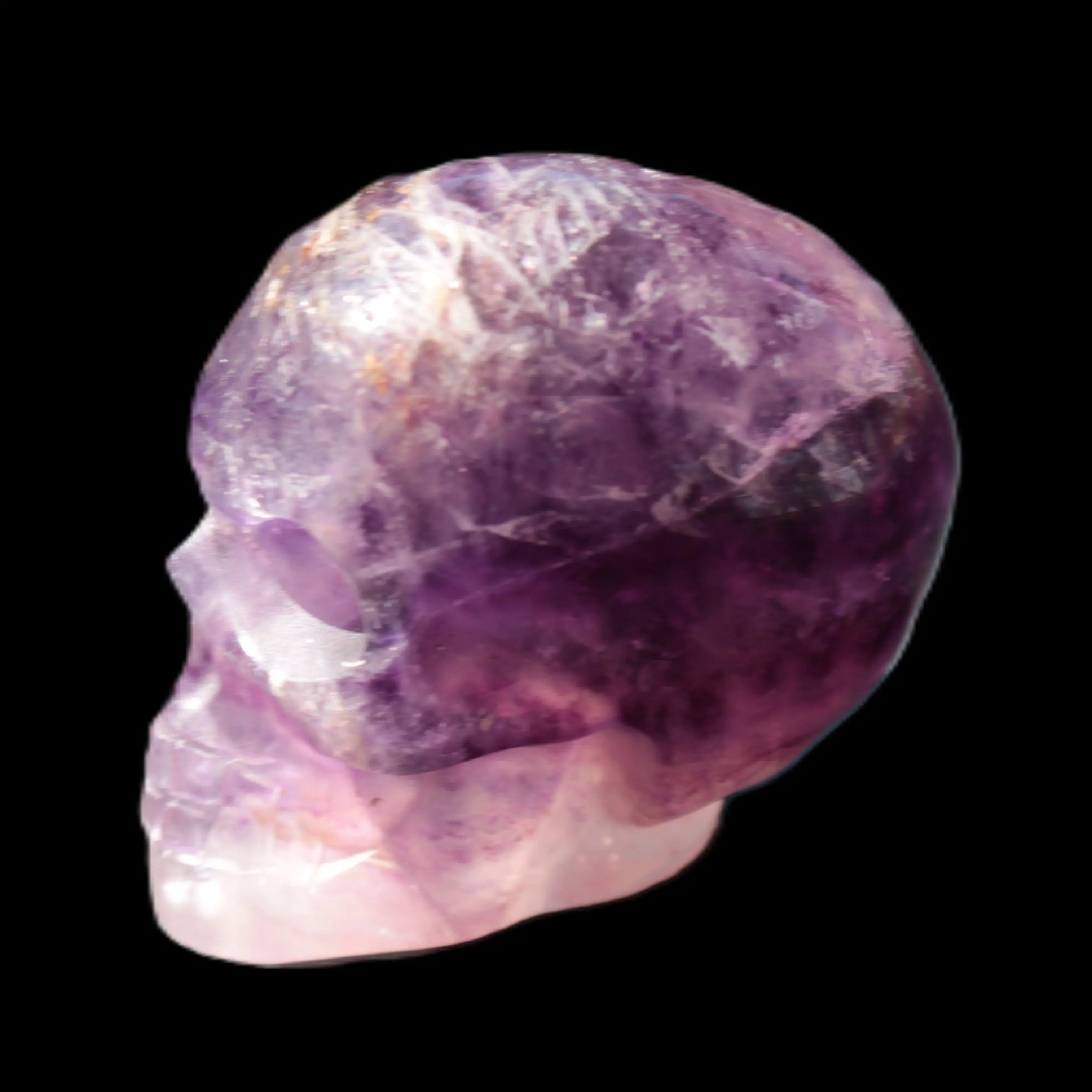 Purple Fluorite skull 50*34*49mm 108g Rocks and Things Store