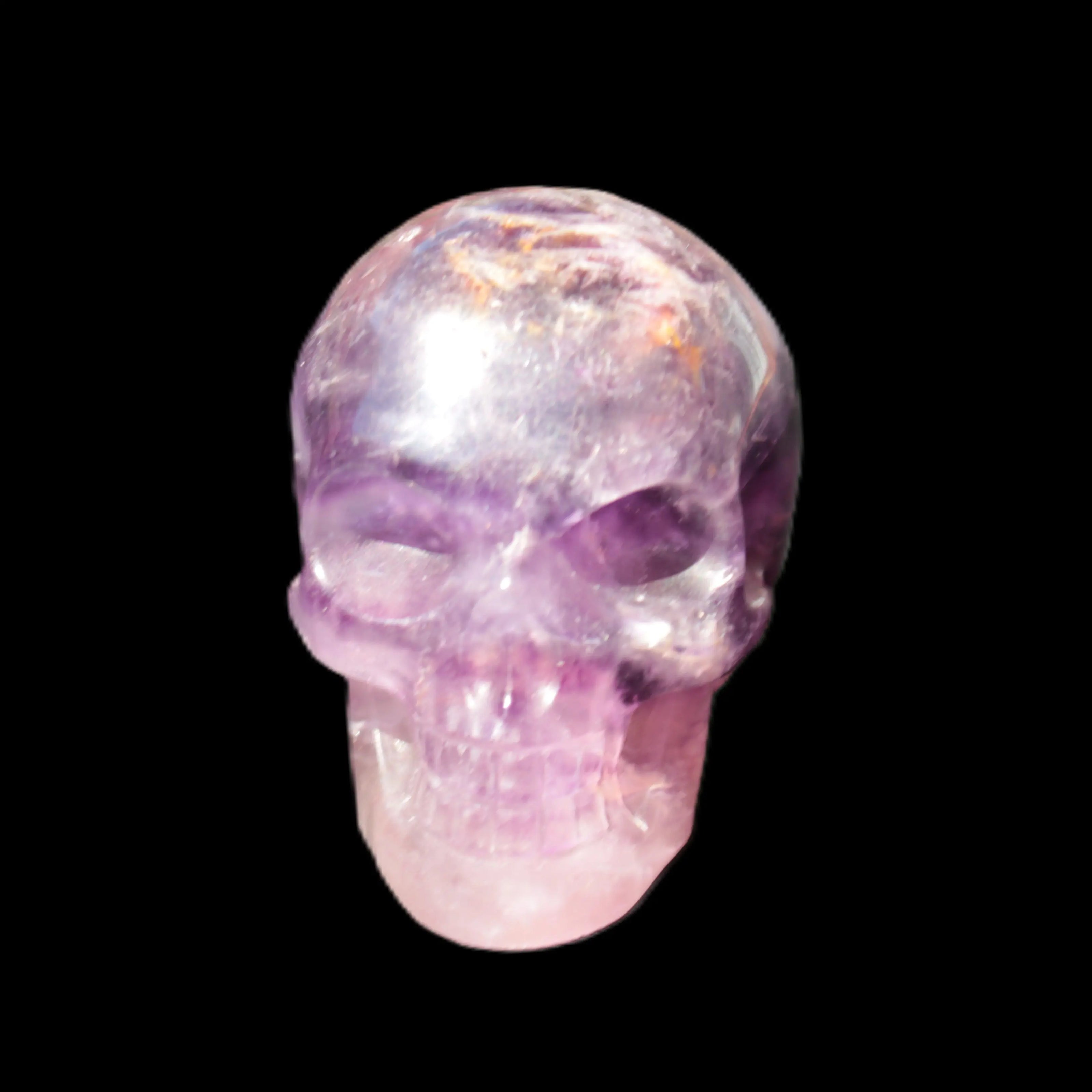 Purple Fluorite skull 50*34*49mm 108g Rocks and Things Store