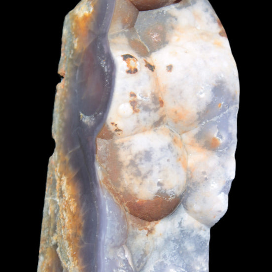 Purple Grape Chalcedony obelisk 121mm 438g in sunlight - Rocks and Things Store