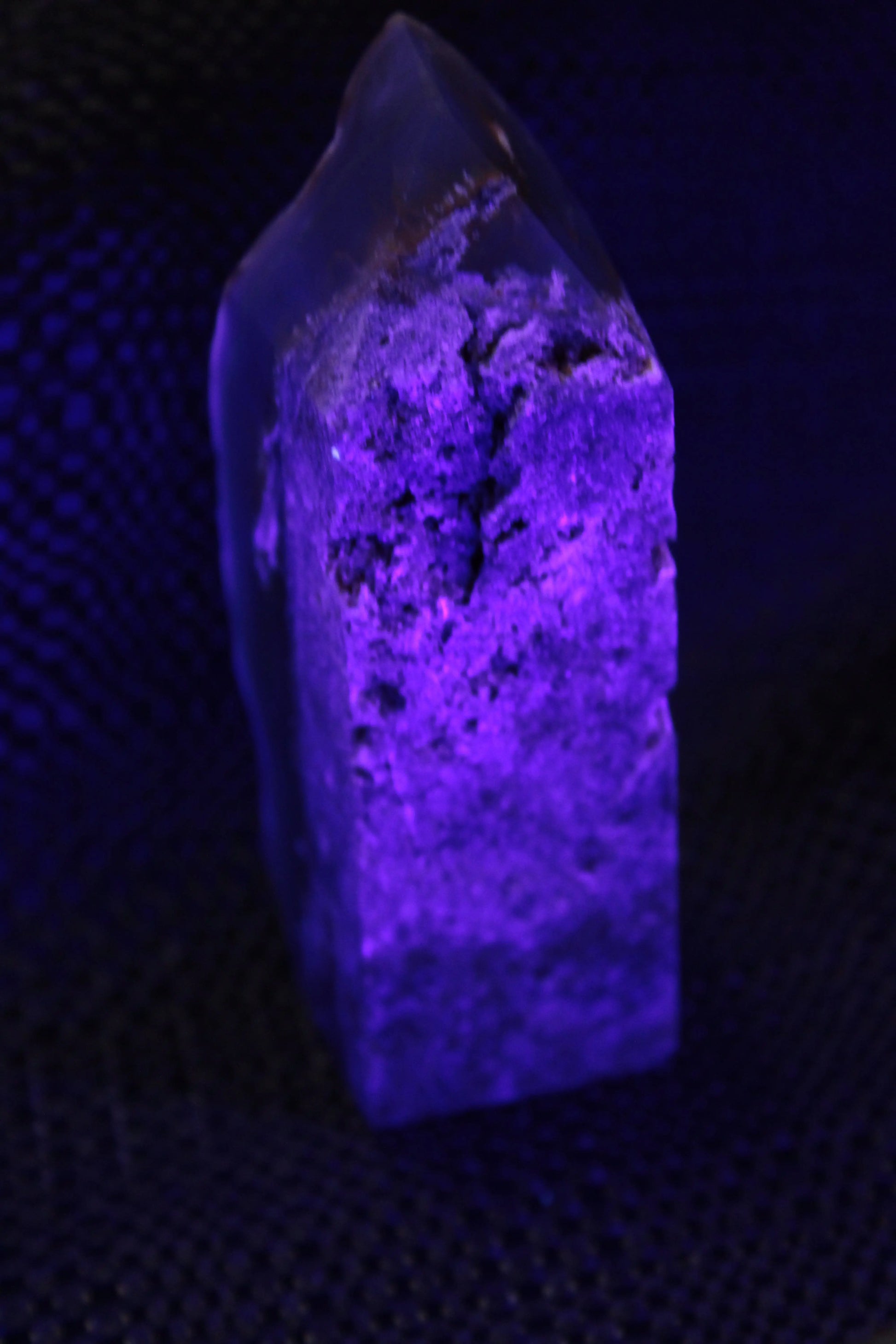 Purple Grape Chalcedony obelisk 121mm 438g Rocks and Things