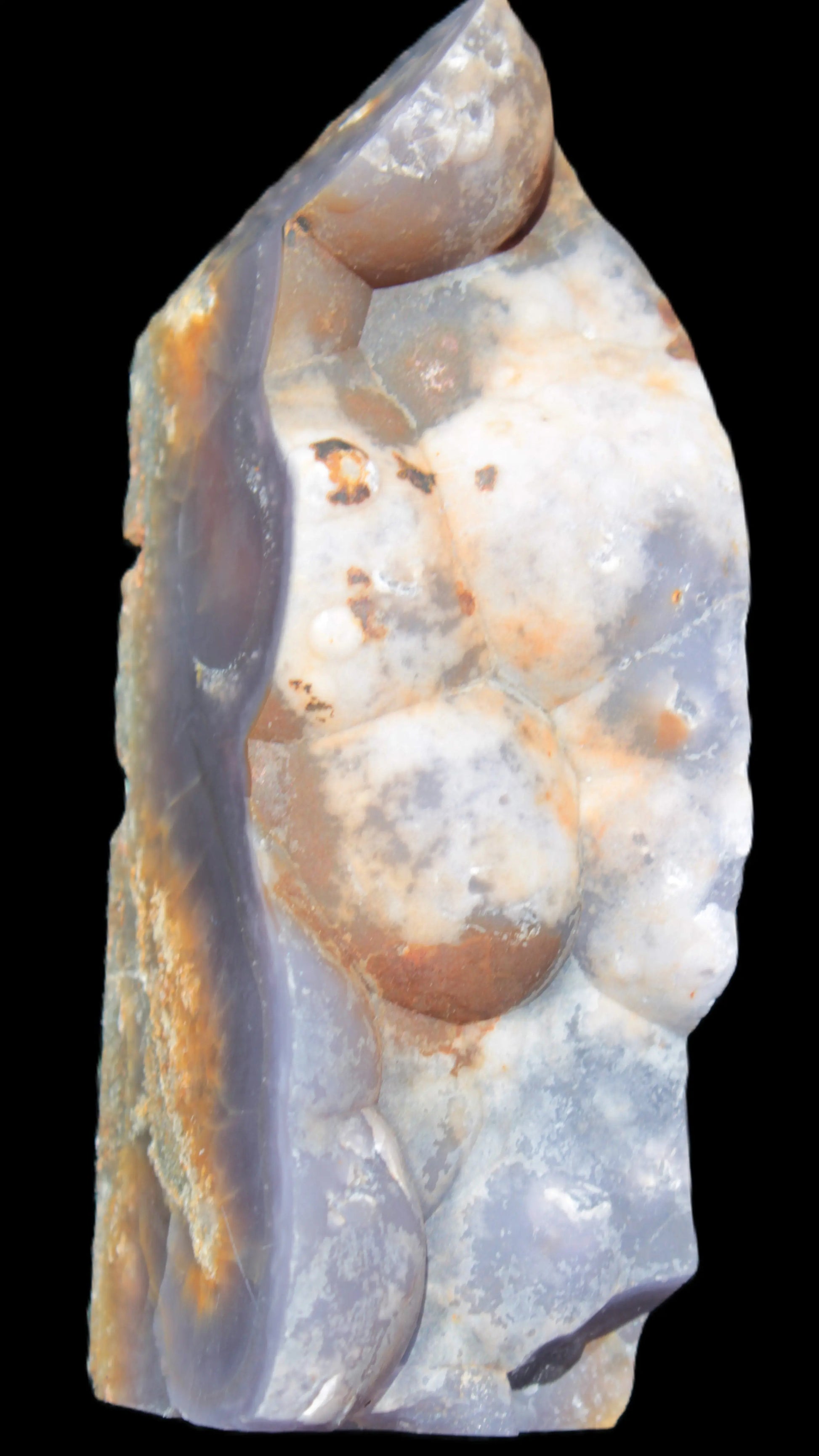 Purple Grape Chalcedony obelisk 121mm 438g Rocks and Things