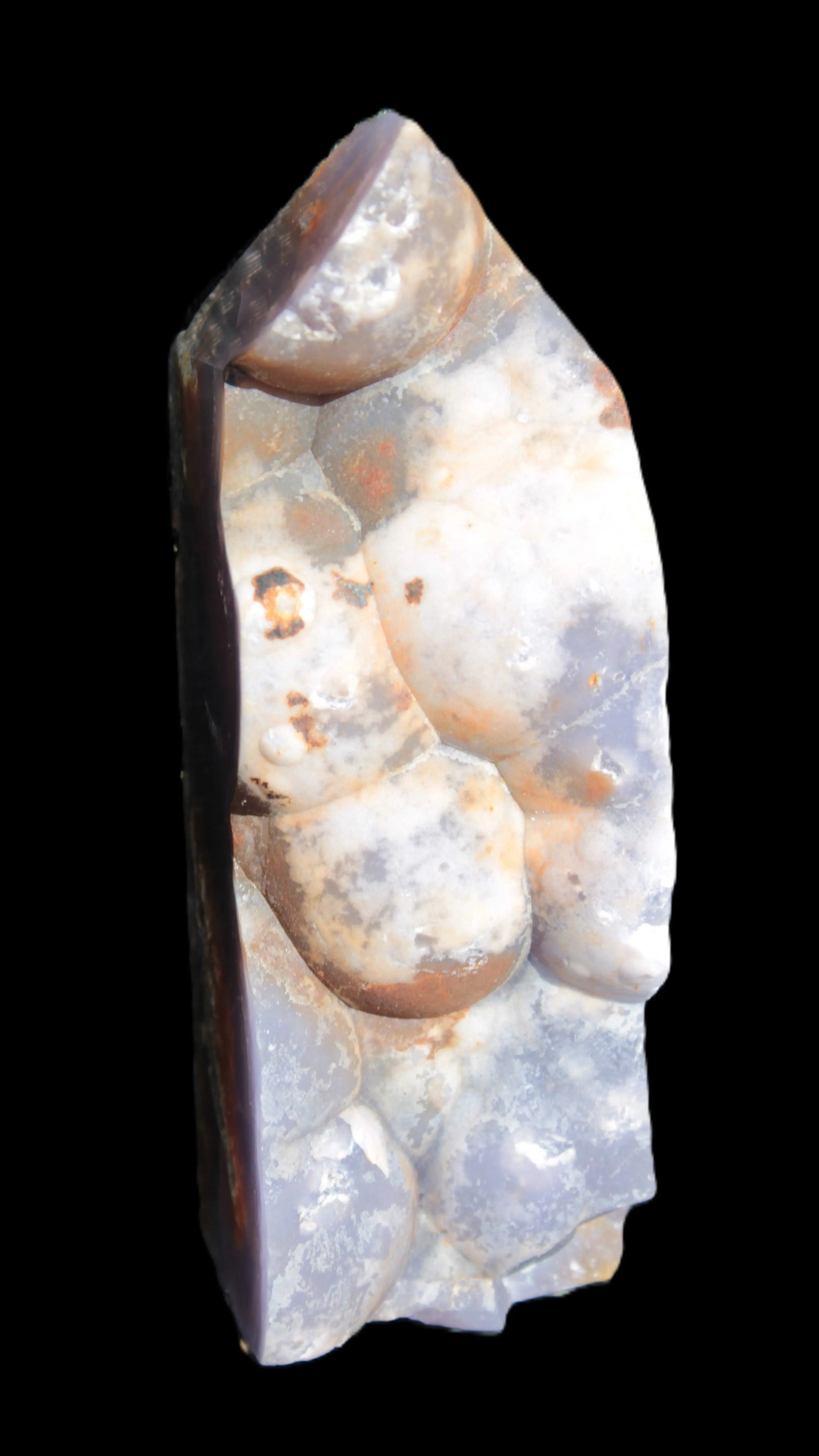 Purple Grape Chalcedony obelisk 121mm 438g Rocks and Things