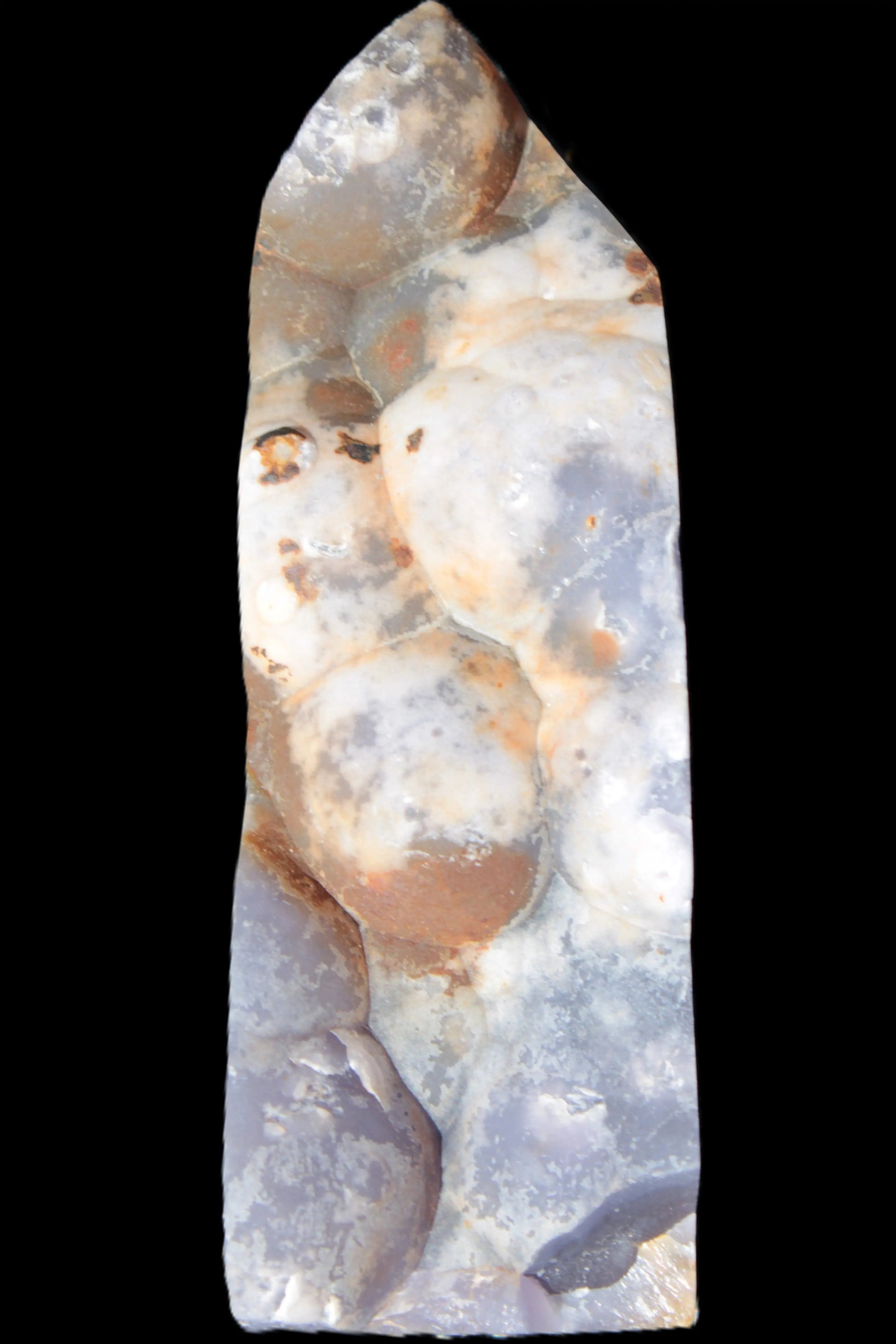 Purple Grape Chalcedony obelisk 121mm 438g Rocks and Things