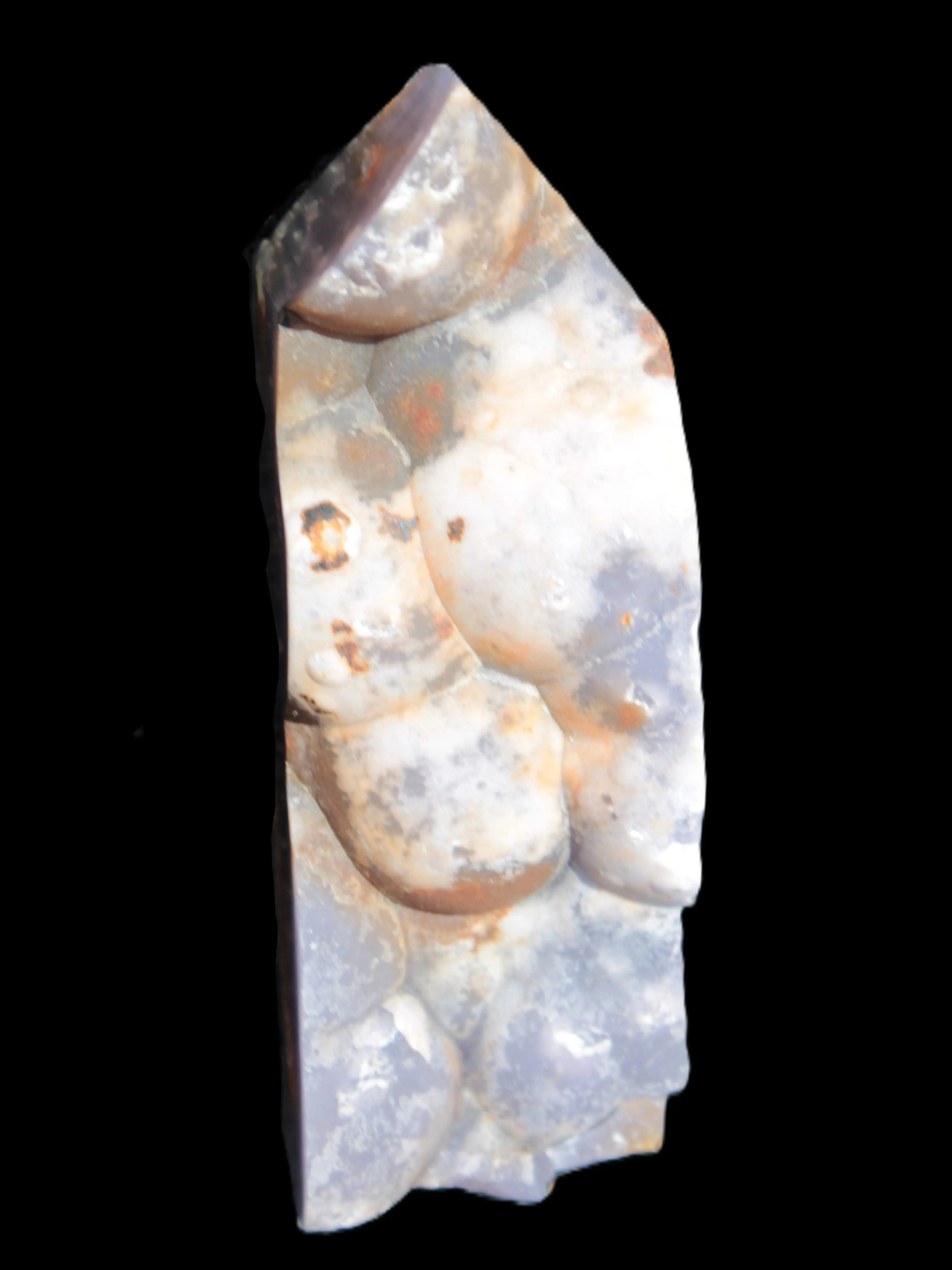 Purple Grape Chalcedony obelisk 121mm 438g Rocks and Things