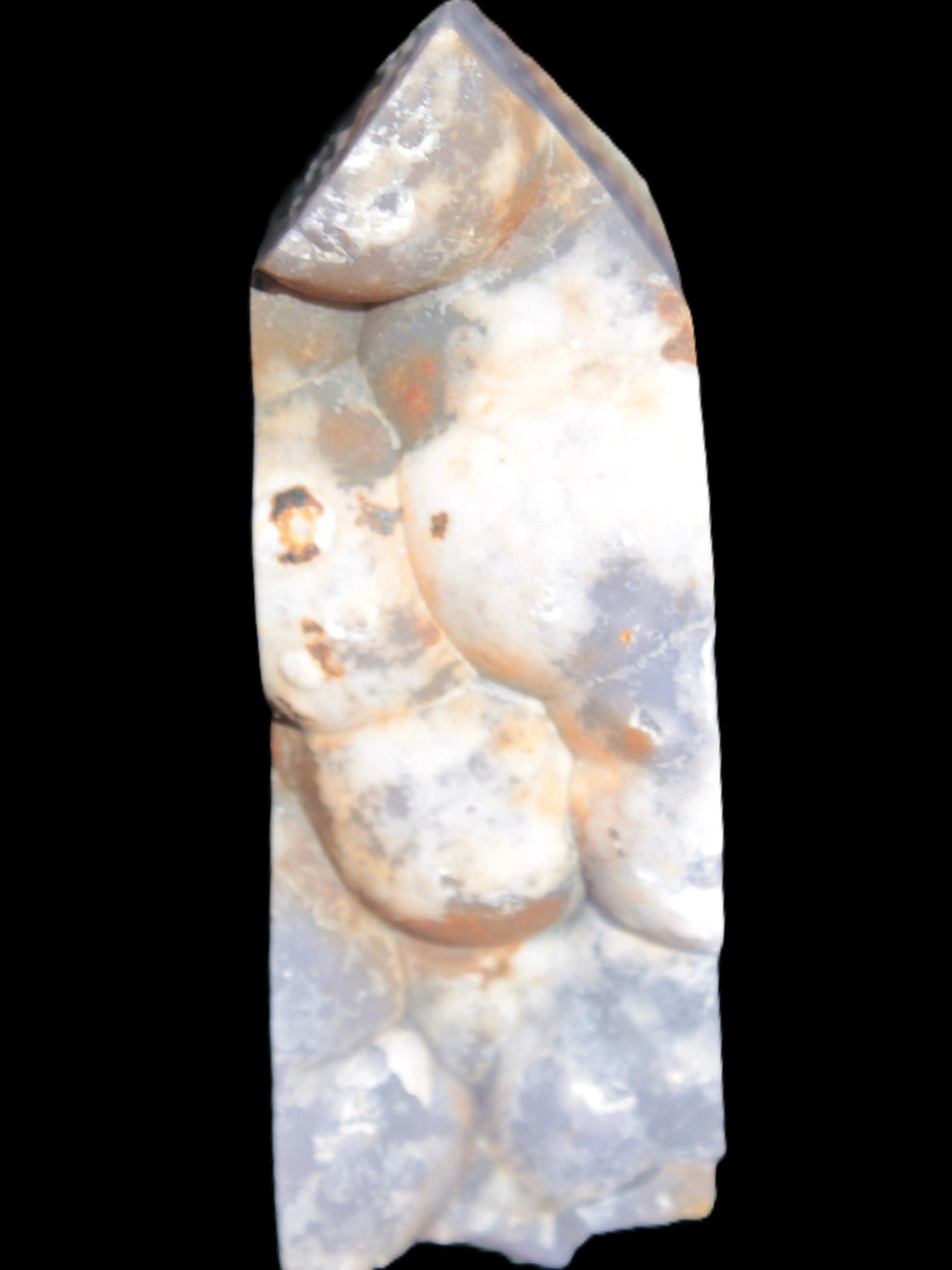 Purple Grape Chalcedony obelisk 121mm 438g Rocks and Things