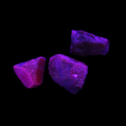 Purple Red Corundum Ruby 3 crystals 1-2g Rocks and Things Store
