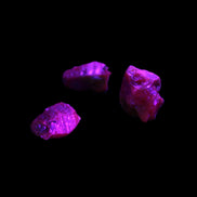 Purple Red Corundum Ruby 3 crystals approx. 1.5g Rocks and Things