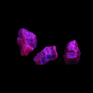 Purple Red Corundum Ruby 3 crystals approx. 1.5g Rocks and Things