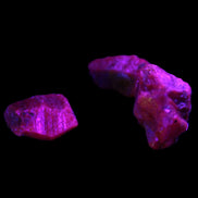 Purple Red Corundum Ruby 3 crystals approx. 1.5g Rocks and Things