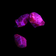 Purple Red Corundum Ruby 3 crystals approx. 1.5g Rocks and Things