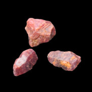Purple Red Corundum Ruby 3 crystals approx. 1.5g Rocks and Things
