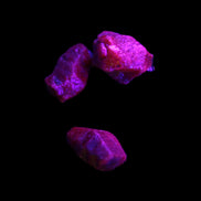 Purple Red Corundum Ruby 3 crystals approx. 1.5g Rocks and Things