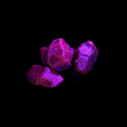 Purple Red Corundum Ruby 3 crystals approx. 1.5g Rocks and Things