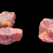 Purple Red Corundum Ruby 3 crystals approx. 1.5g Rocks and Things