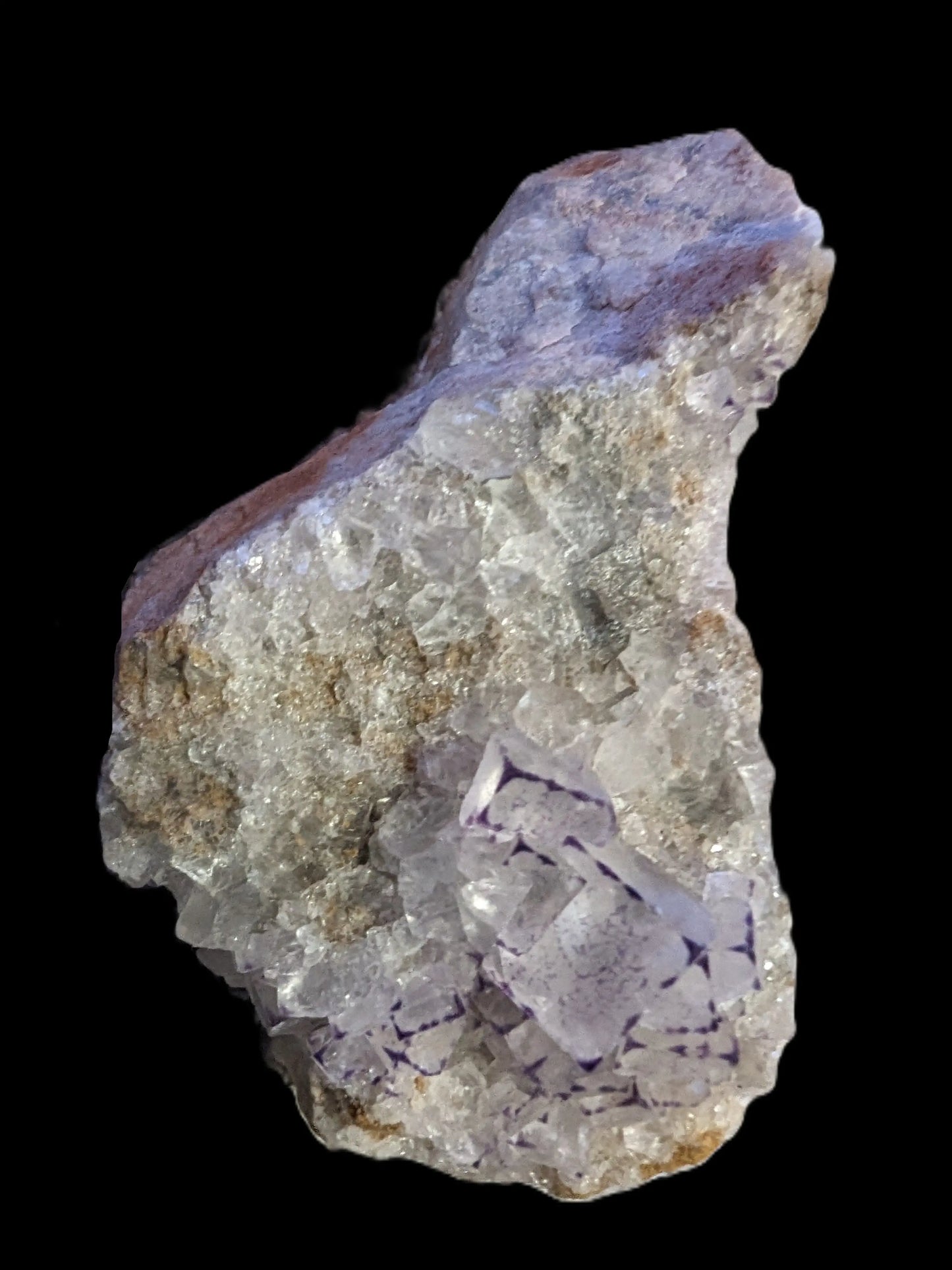 Purple cubic Fluorite cluster 100g Rocks and Things