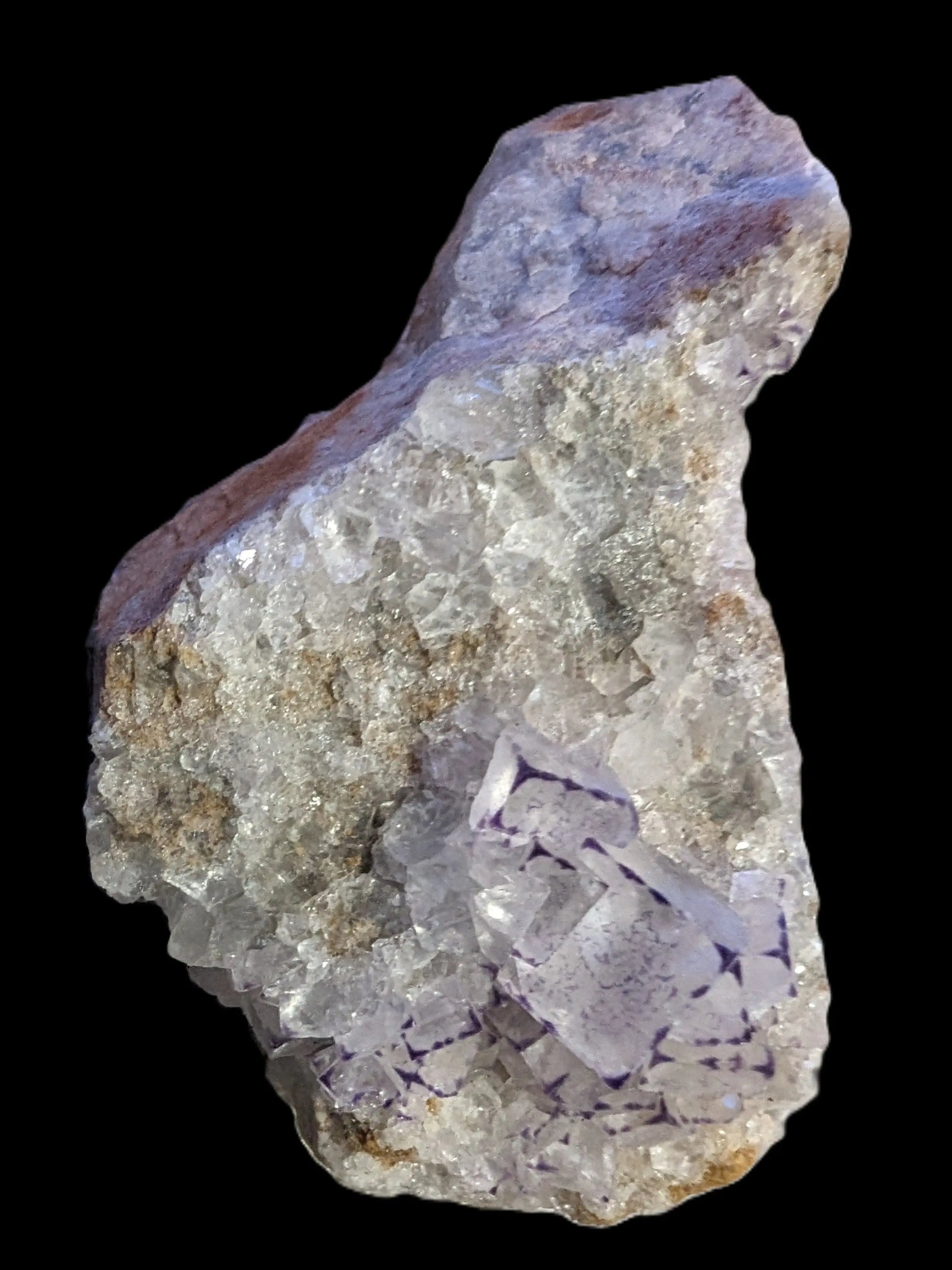 Purple cubic Fluorite cluster 100g Rocks and Things