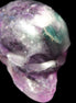 Purple with Green Fluorite skull 48*32*36mm 108g Rocks and Things Store