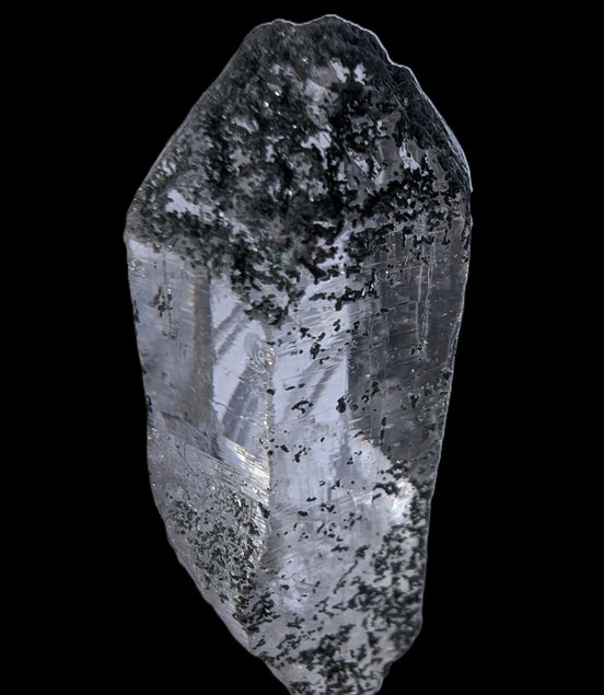 Quartz crystal etched with Chlorite from Pakistan 17.3g Rocks and Things Store