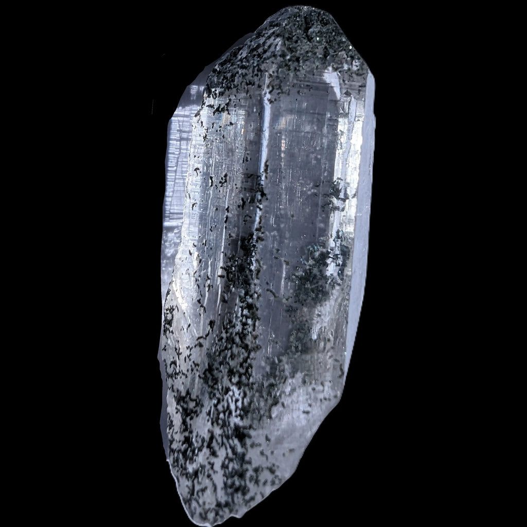 Quartz crystal etched with Chlorite from Pakistan 17.3g Rocks and Things Store