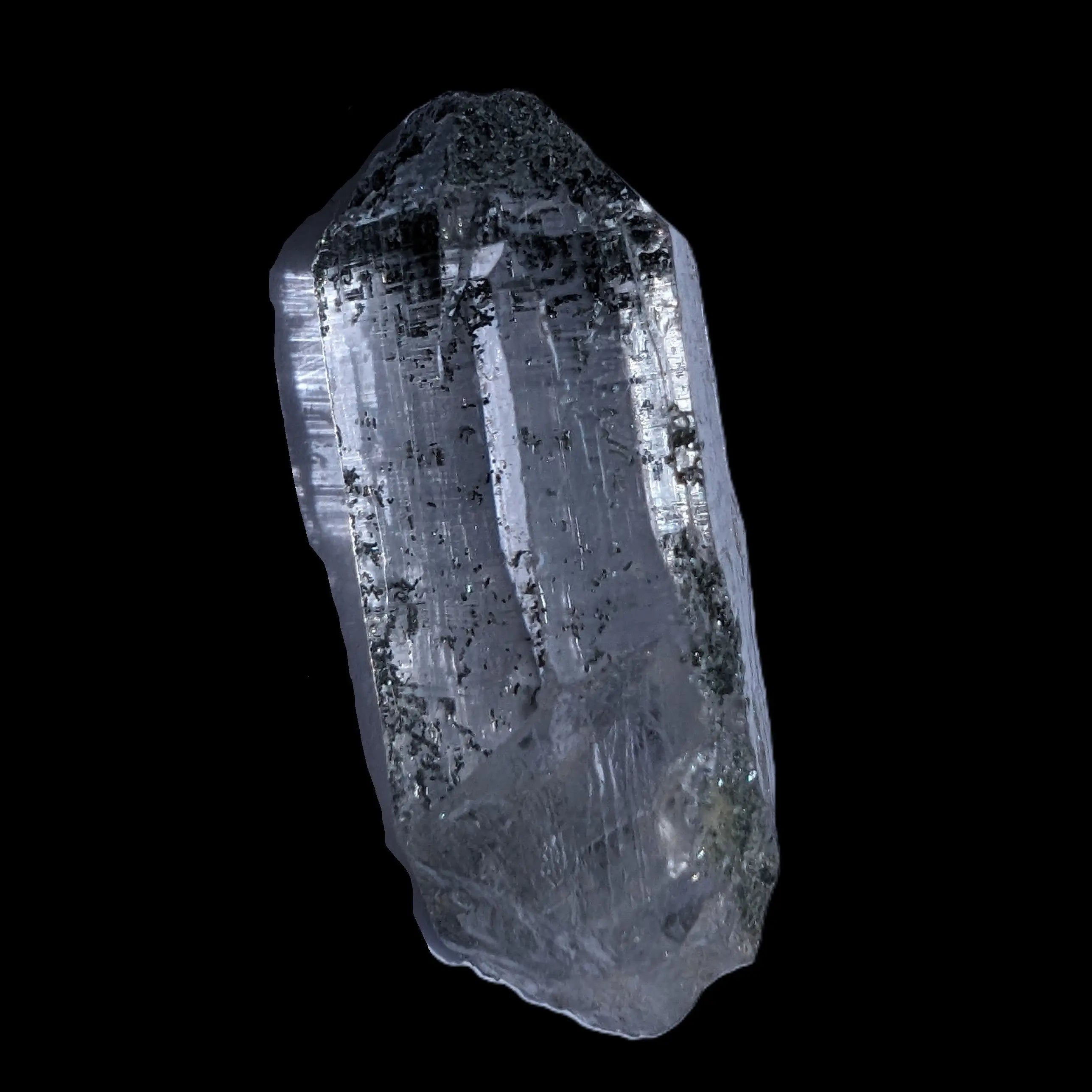 Quartz crystal etched with Chlorite from Pakistan 17.3g Rocks and Things Store