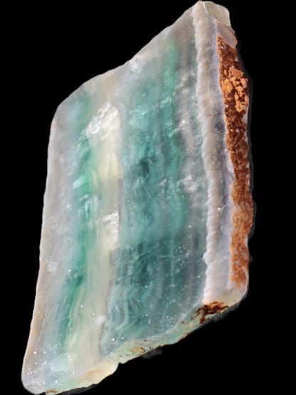 Rainbow Fluorite slice 555g Rocks and Things