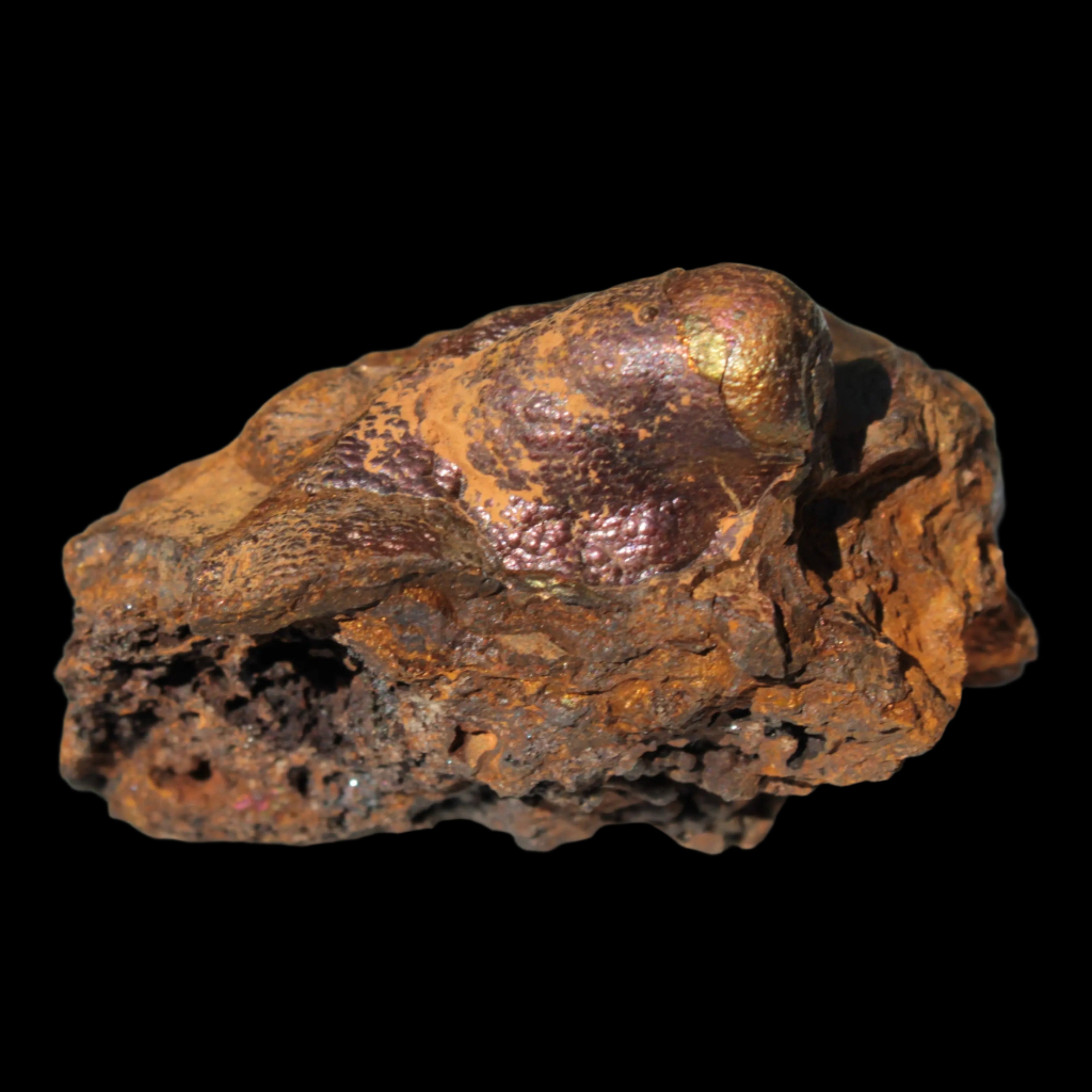 Rainbow Grape Hematite 111g in sunlight - Rocks and Things Store