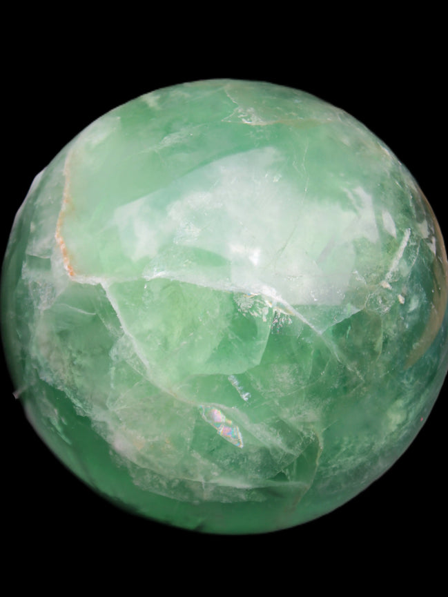 Rainbows Green Fluorite sphere 120mm 3350g Rocks and Things Store