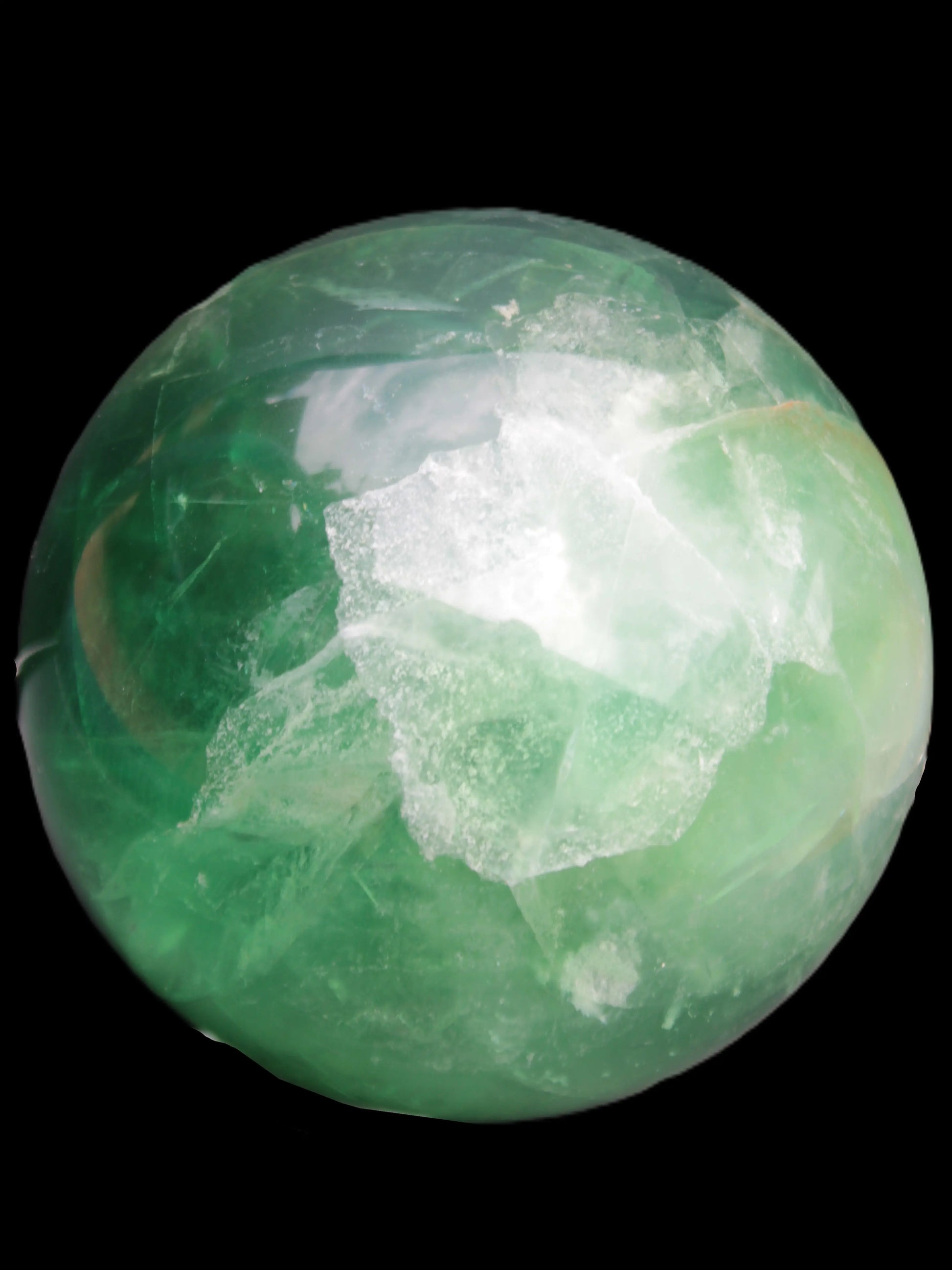 Rainbows Green Fluorite sphere 120mm 3350g Rocks and Things Store