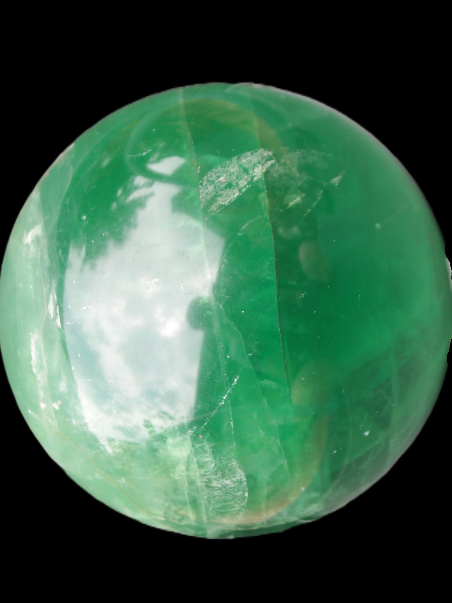 Rainbows Green Fluorite sphere 120mm 3350g Rocks and Things Store