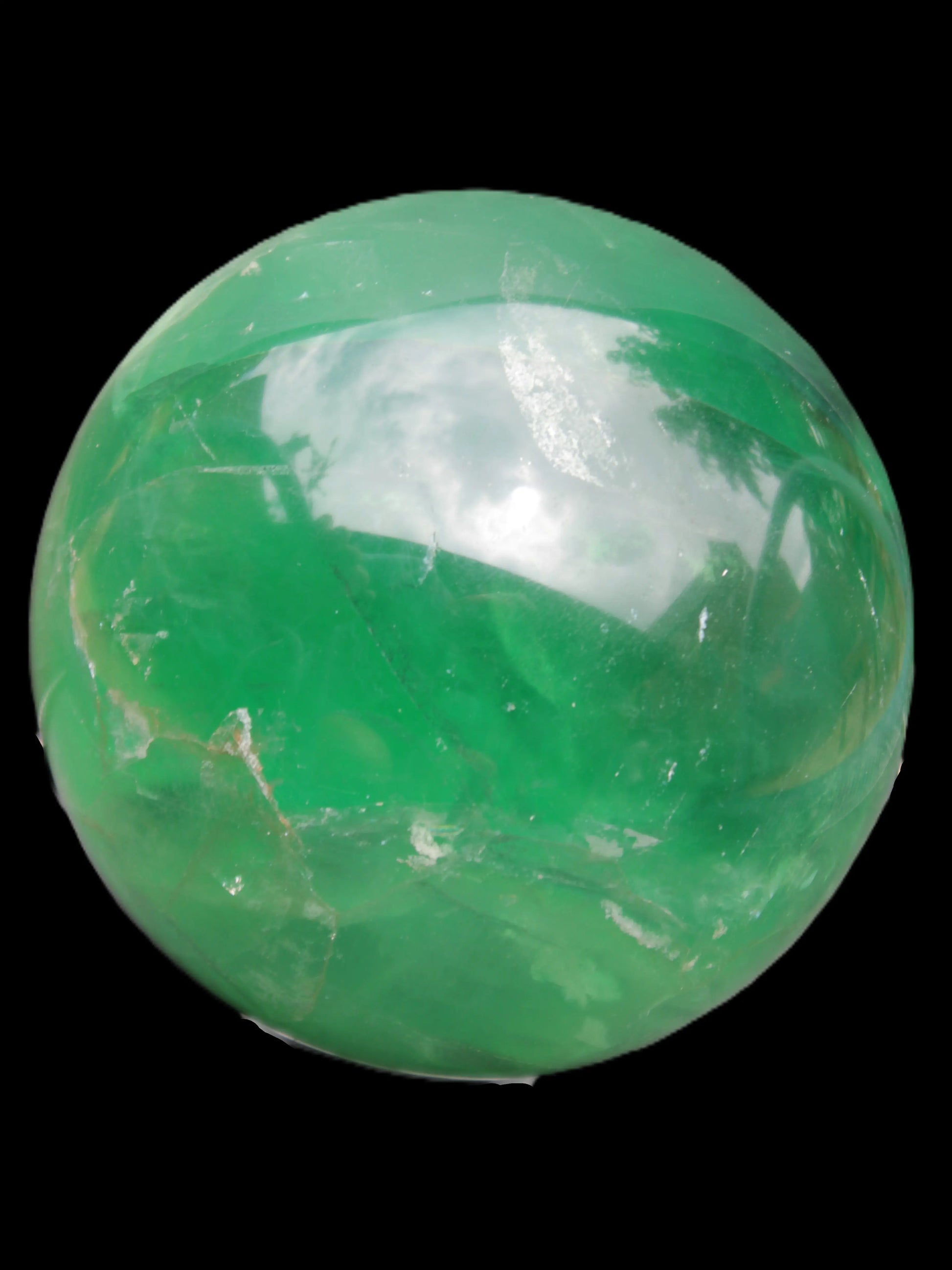 Rainbows Green Fluorite sphere 120mm 3350g Rocks and Things Store