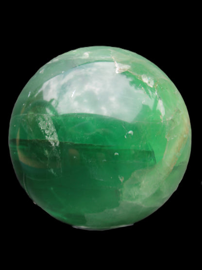 Rainbows Green Fluorite sphere 120mm 3350g Rocks and Things Store