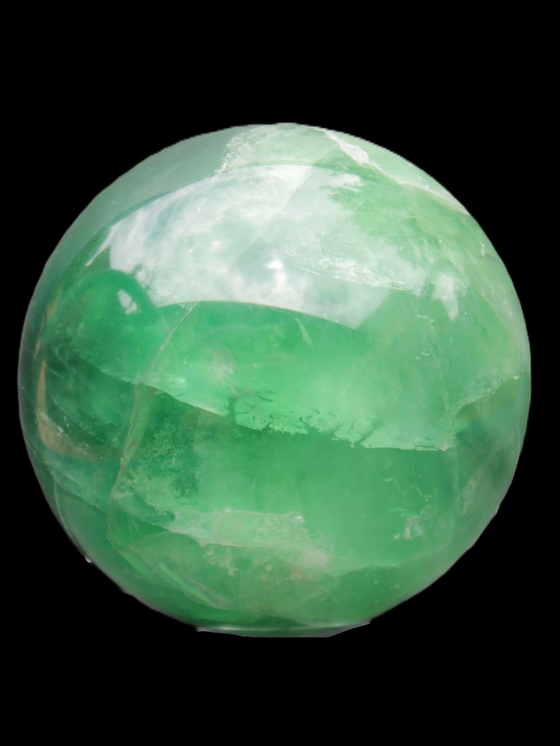 Rainbows Green Fluorite sphere 120mm 3350g Rocks and Things Store