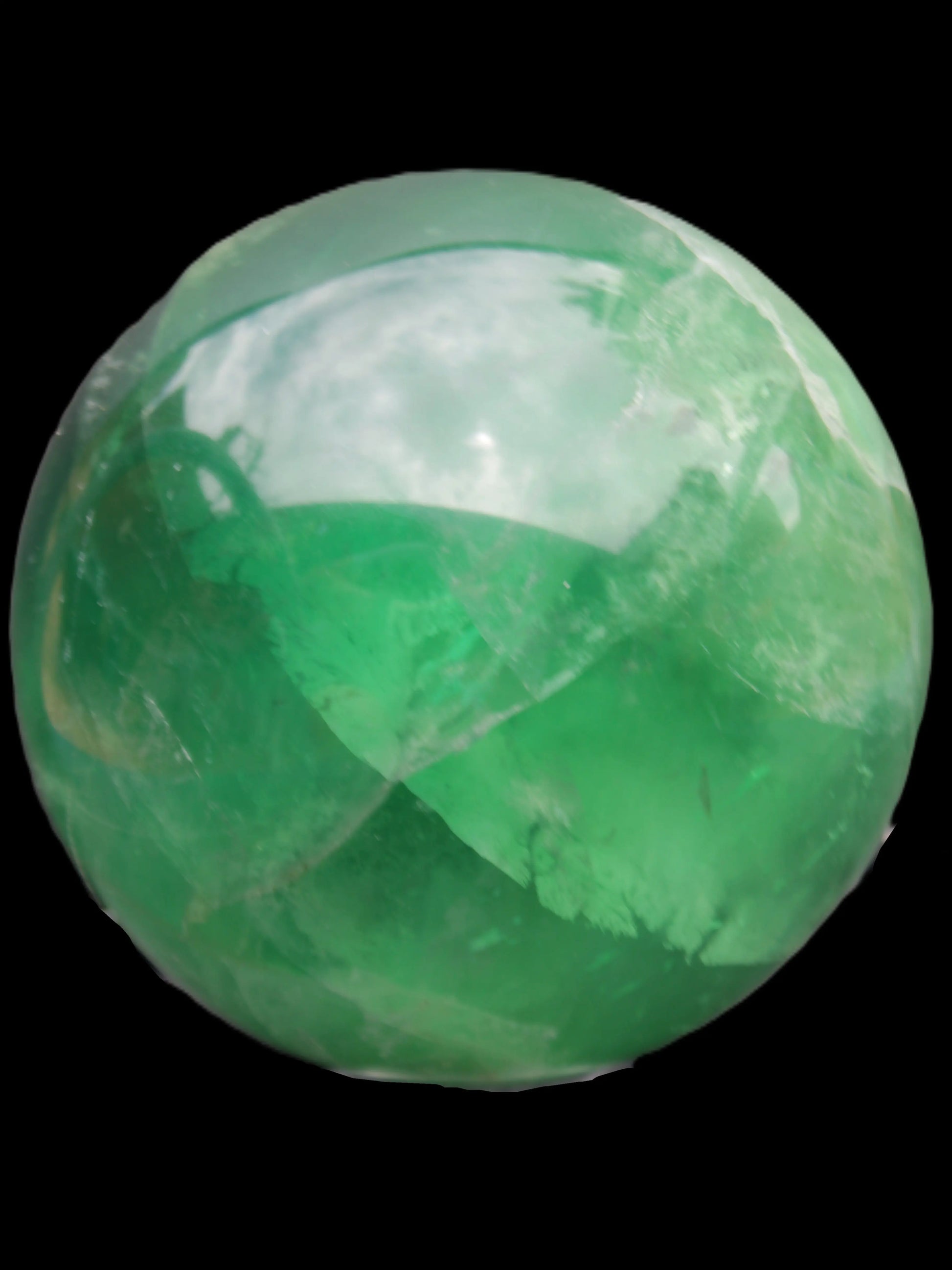 Rainbows Green Fluorite sphere 120mm 3350g Rocks and Things Store