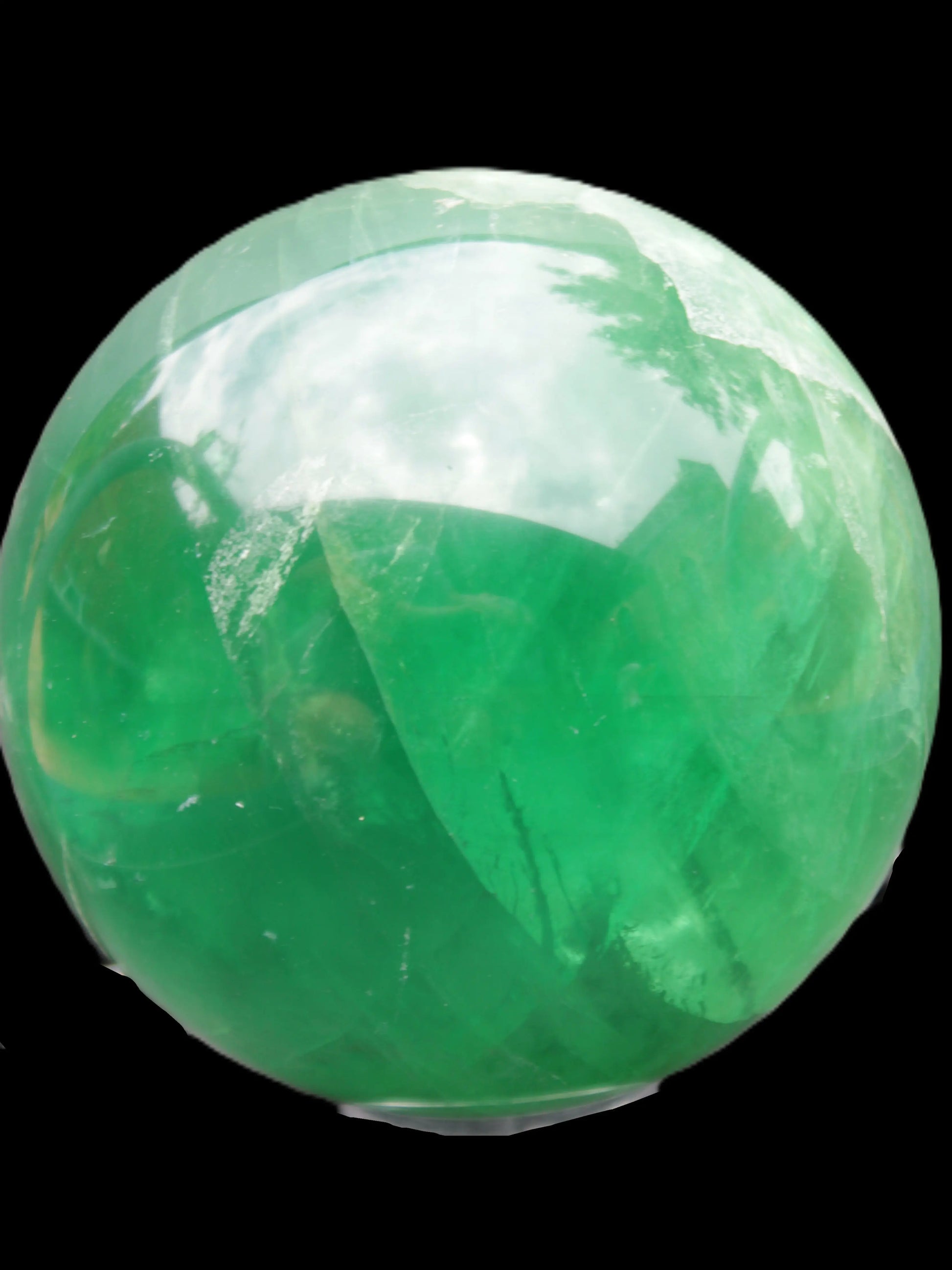 Rainbows Green Fluorite sphere 120mm 3350g Rocks and Things Store