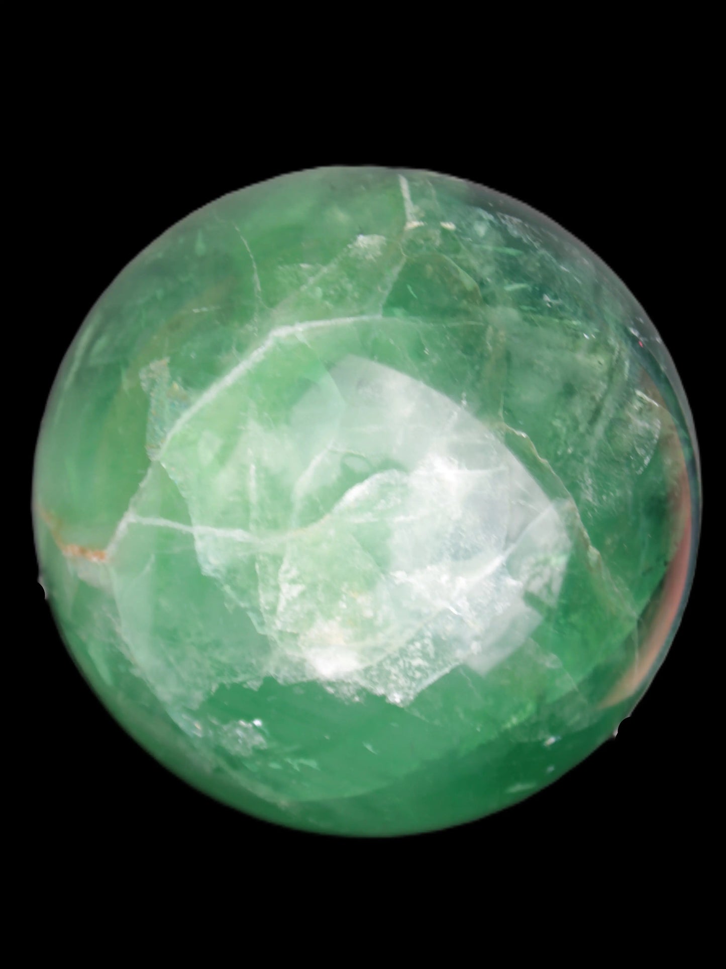 Rainbows Green Fluorite sphere 120mm 3350g Rocks and Things Store